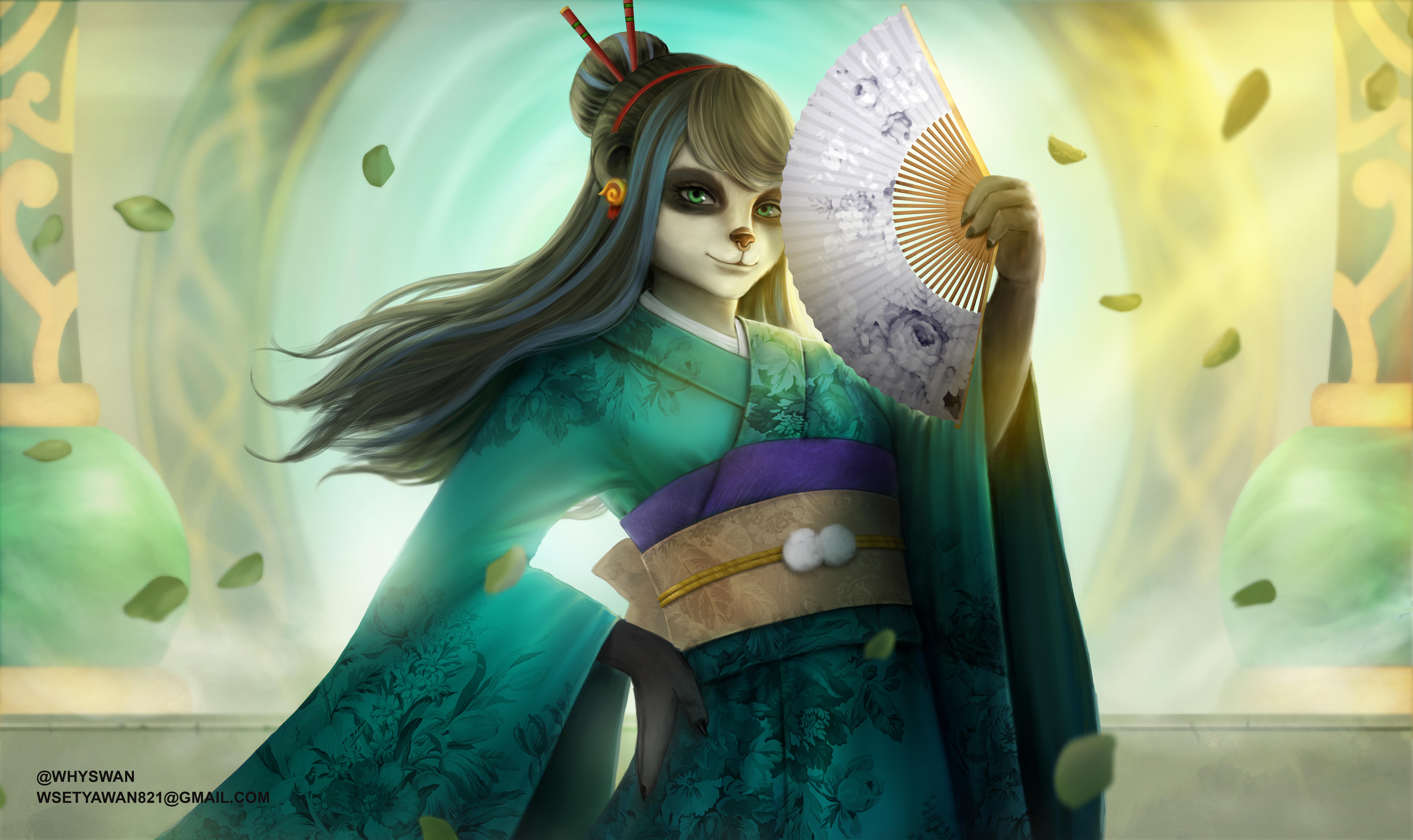 7000x4162 A Pandaren commission I did a while ago