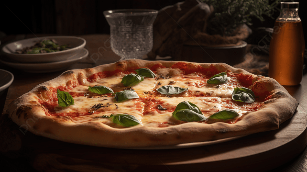 1200x673 Large Pizza With Mozzarella And Basil