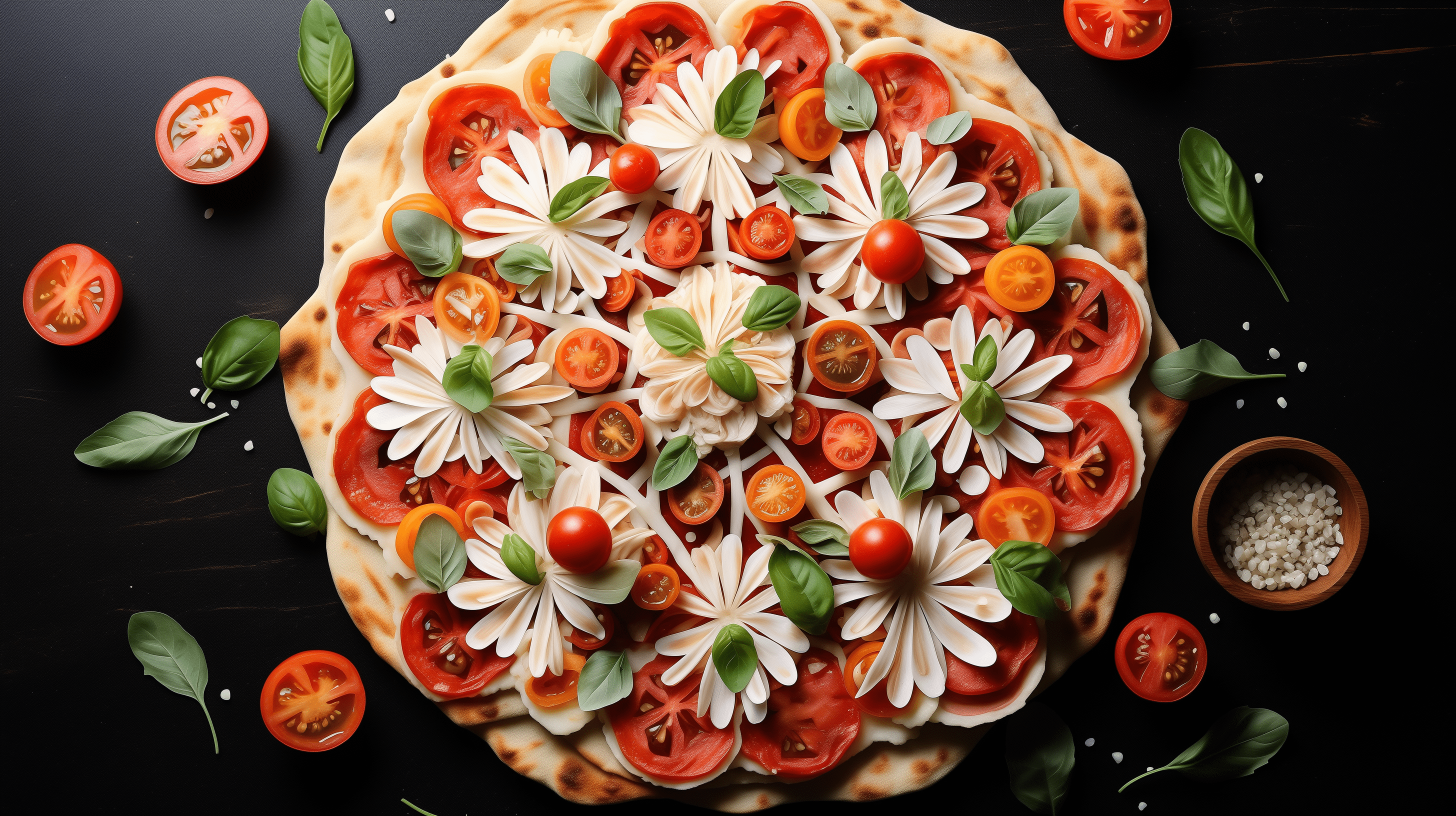2912x1632 Fresh Margherita Pizza HD Desktop