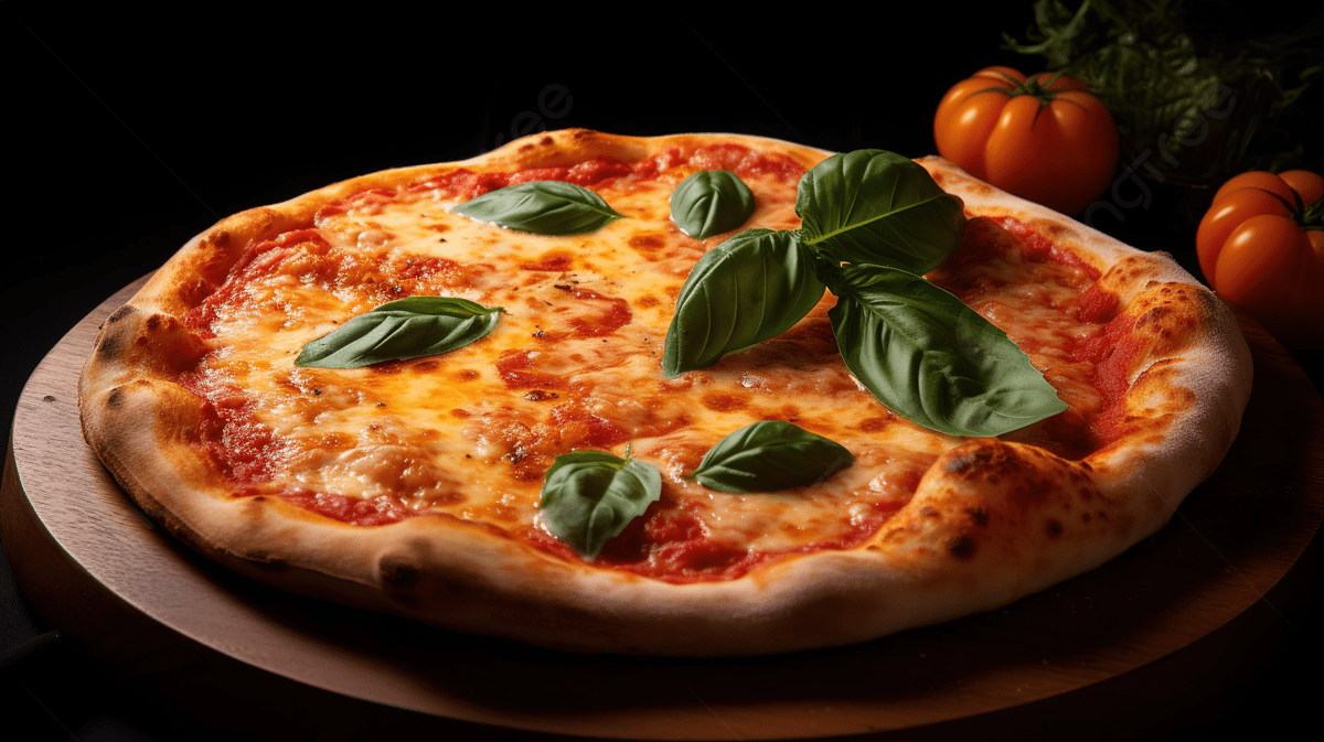 1200x673 Large Pizza With Fresh Cheese And Basil