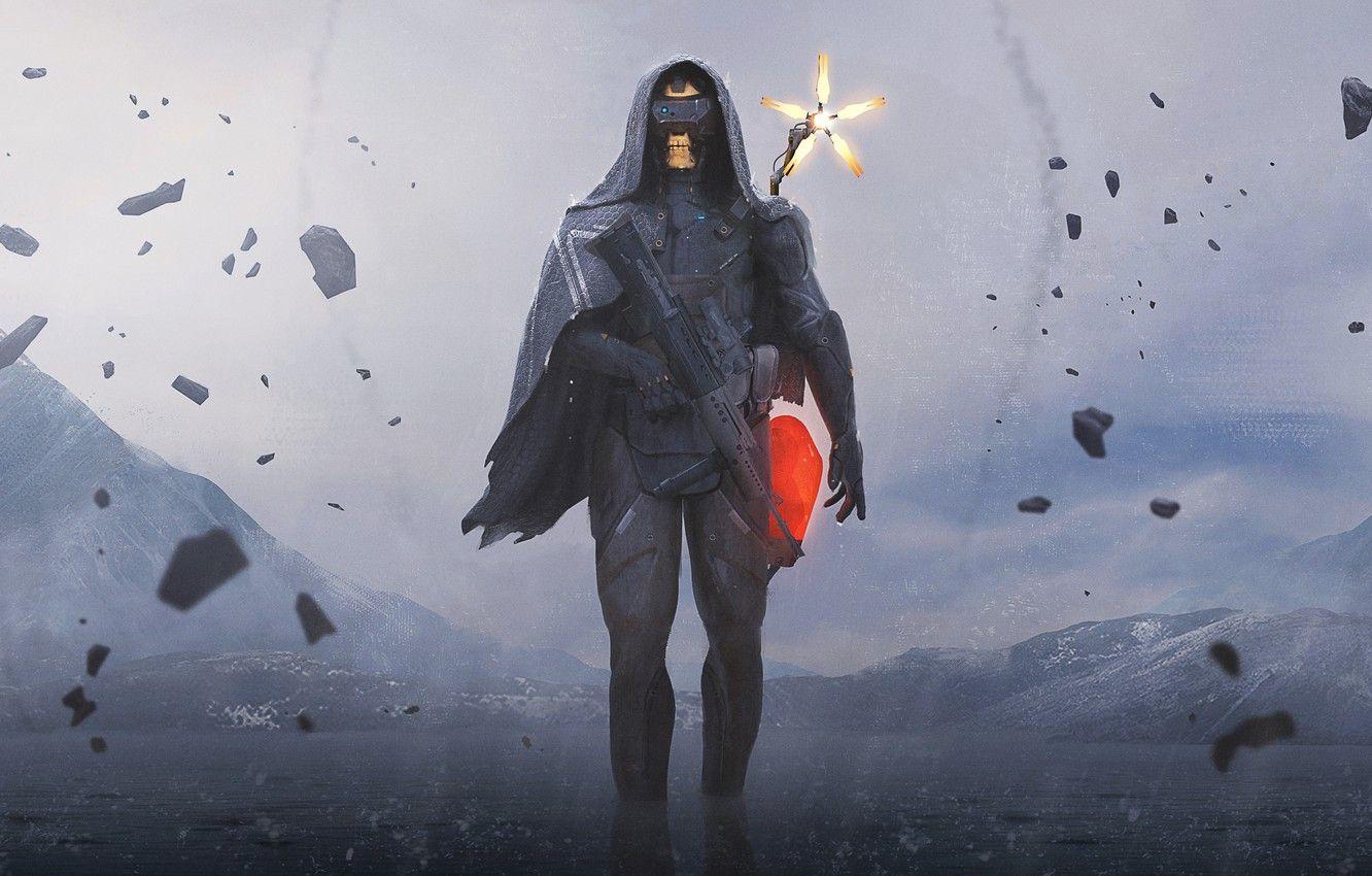 1332x850 Wallpaper people, mask, machine, hood, art, fan art, death