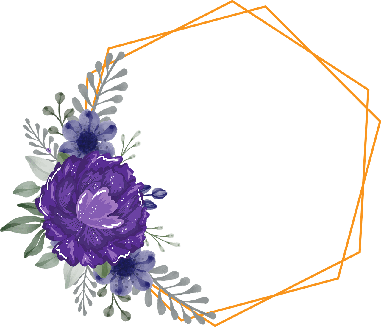 1280x1097 Download Flowers, Wreath, Frame