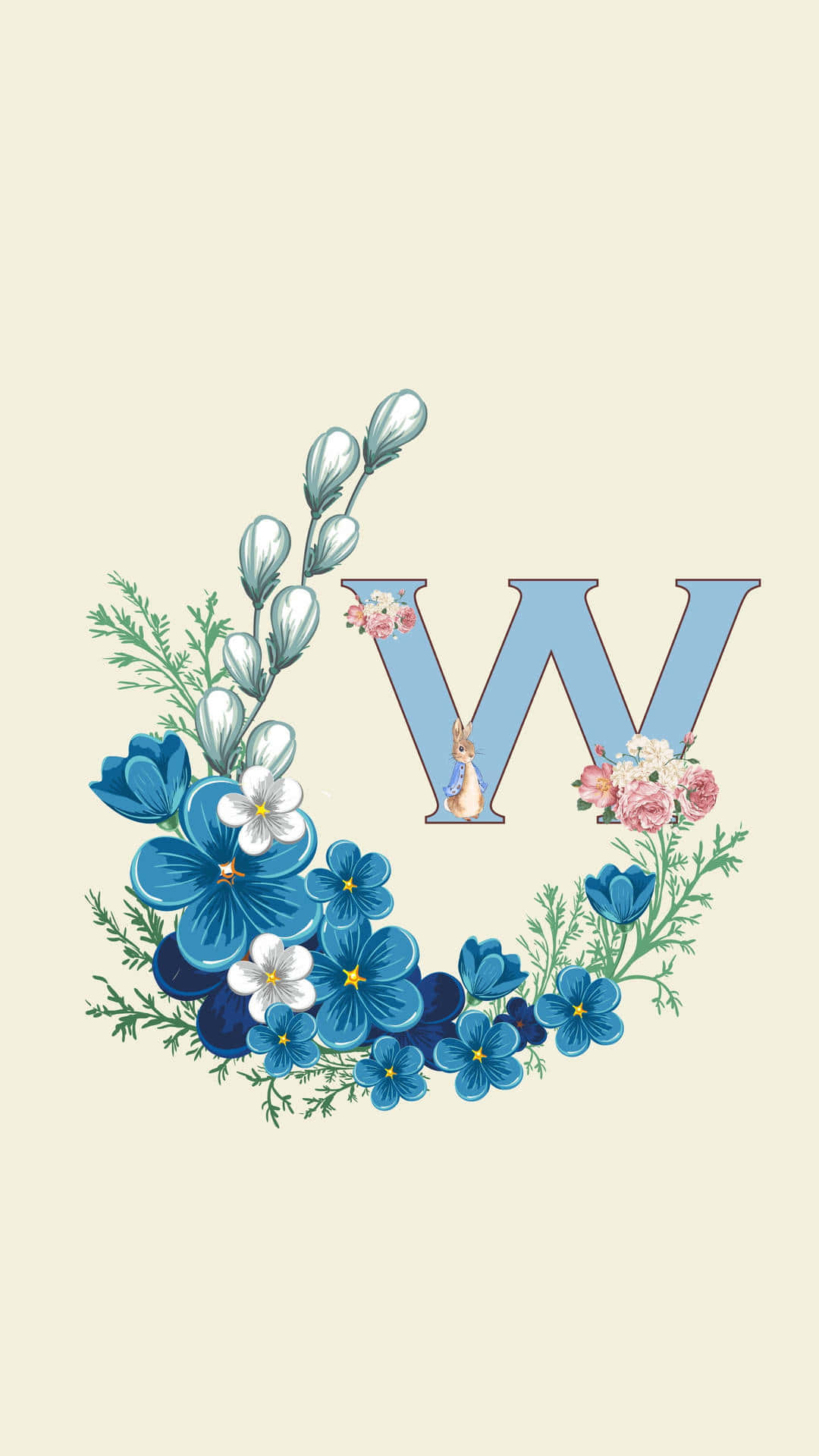 1080x1920 Floral Wreath Wallpaper