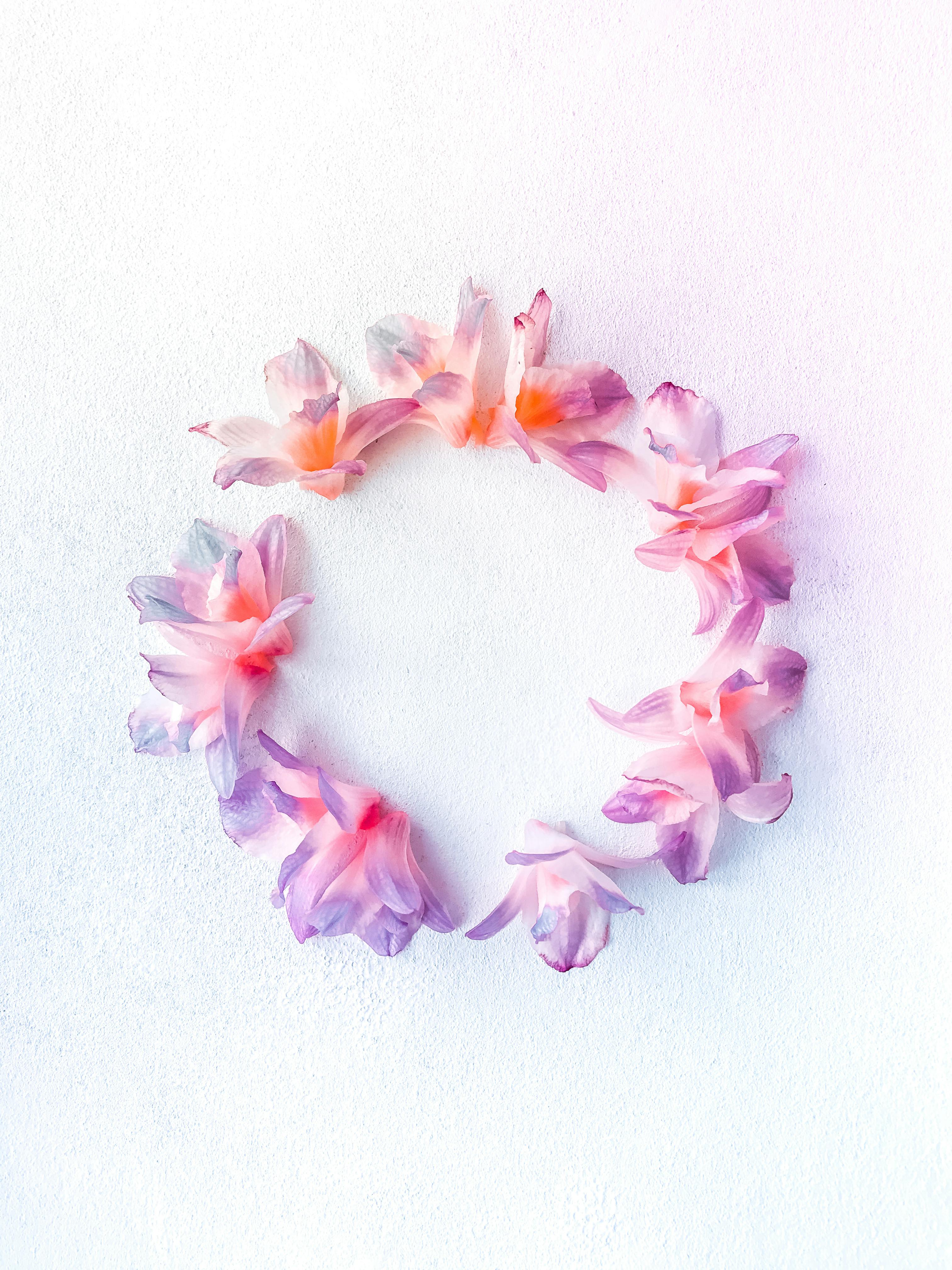3024x4032 Colorful flower wreath arranged