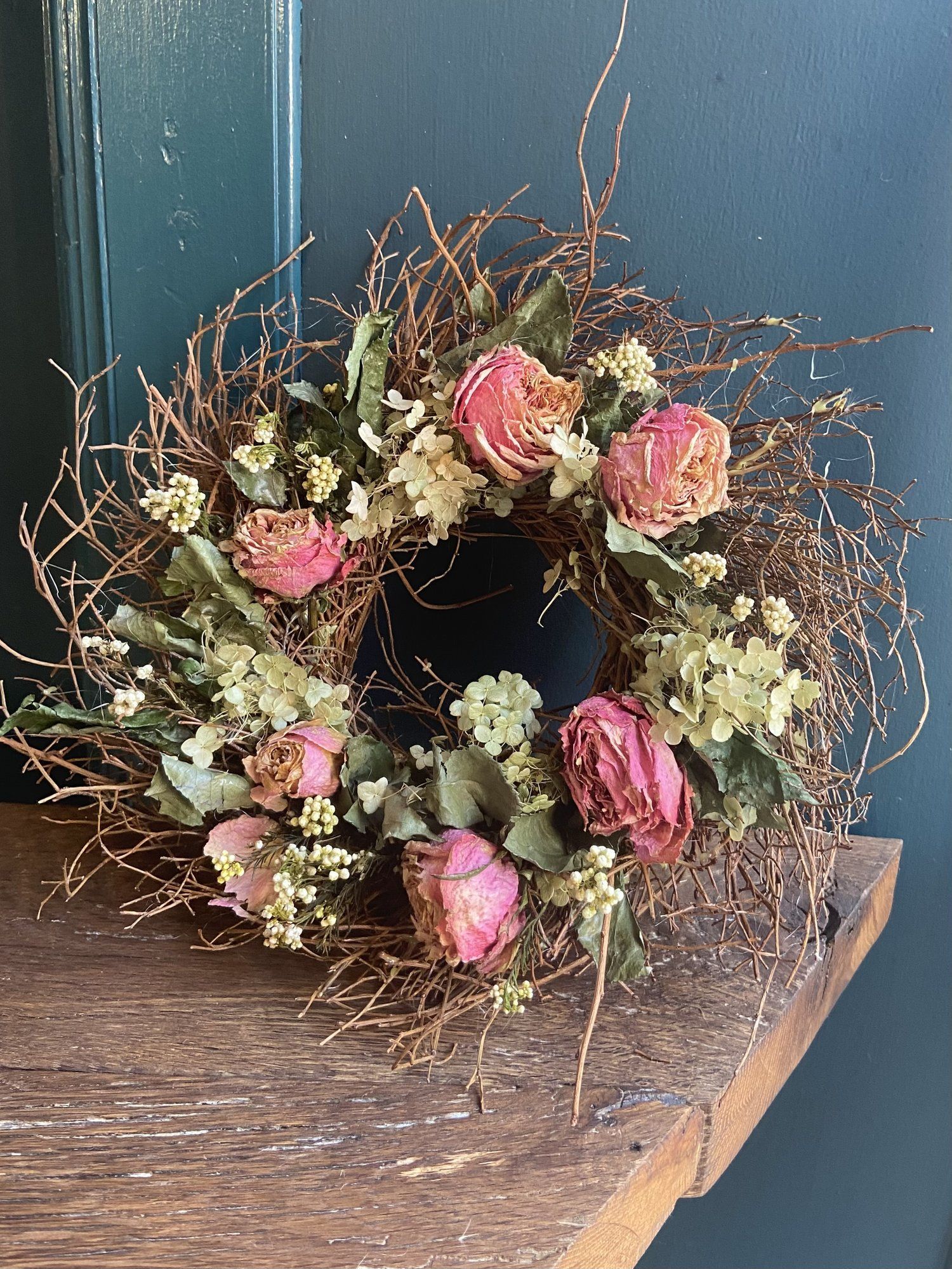 1500x1999 Dried Floral Wreath- Small