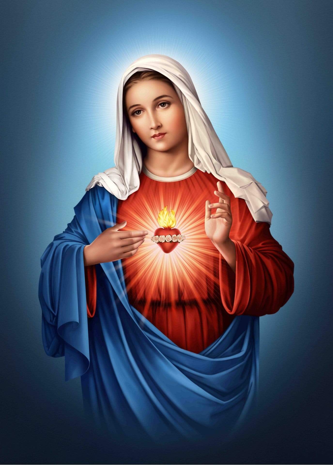 1375x1920 Madonna Jesus Portrait
