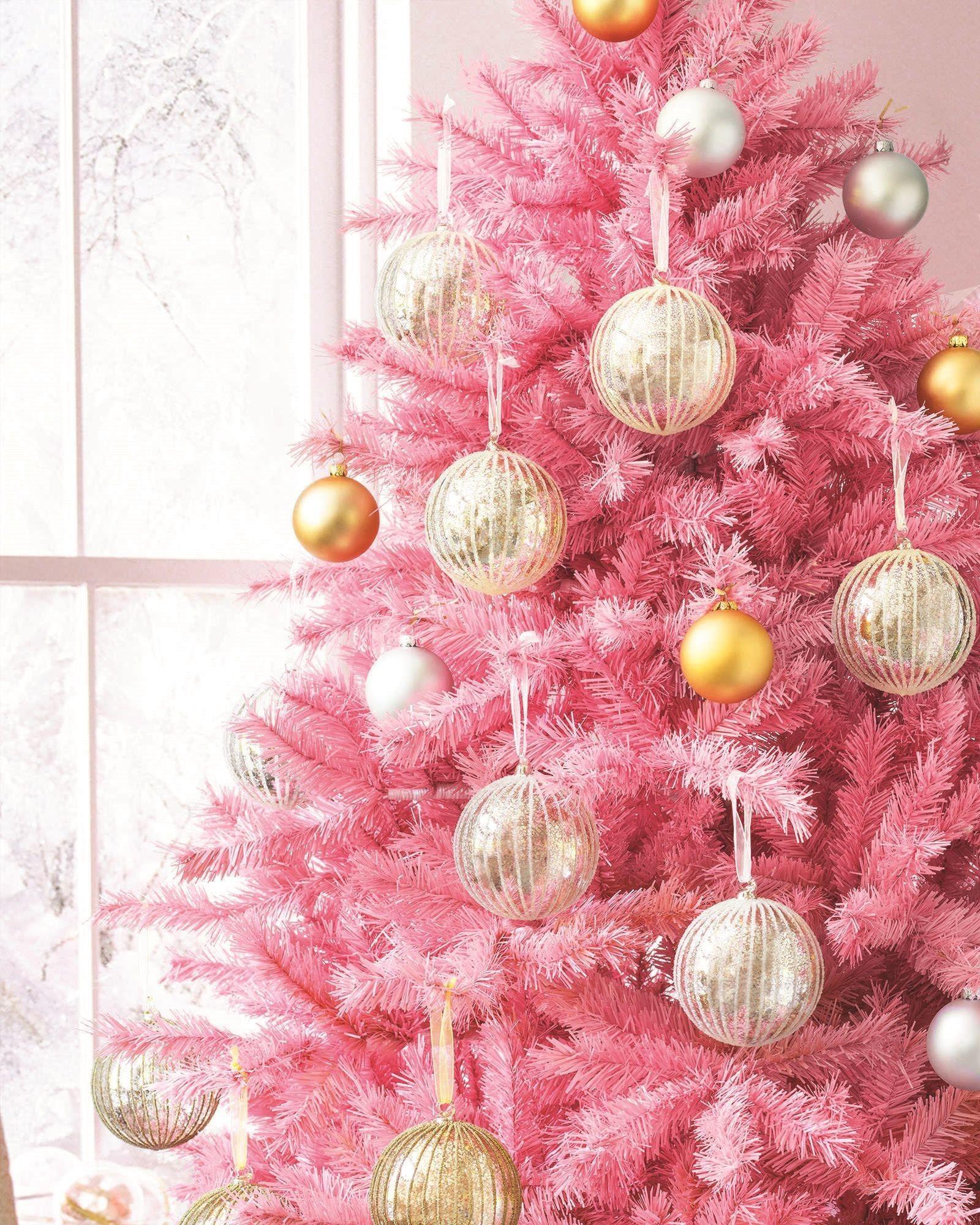 50+ Pink background Christmas tree images for your phone and desktop