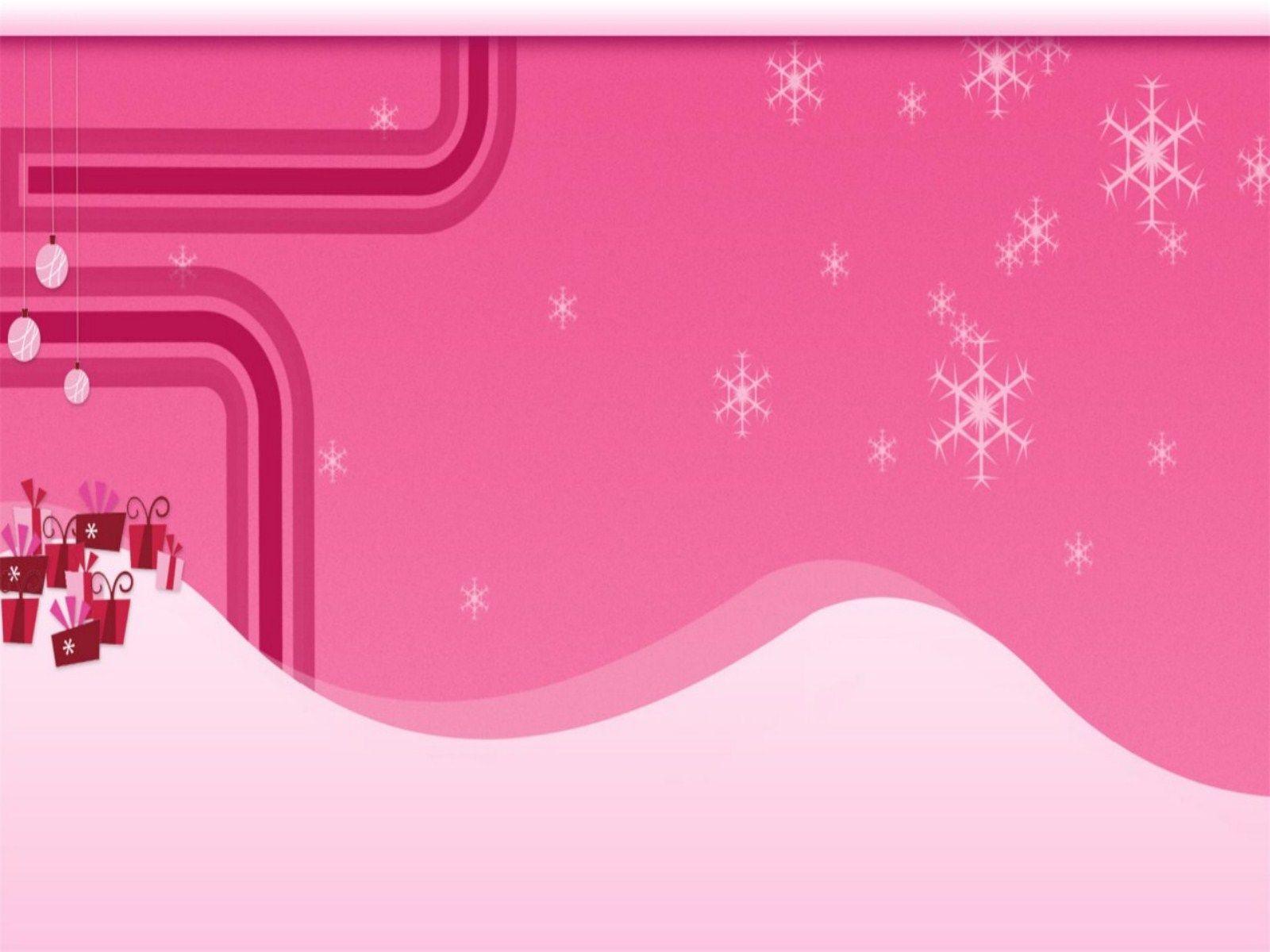1600x1200 pink Christmas background