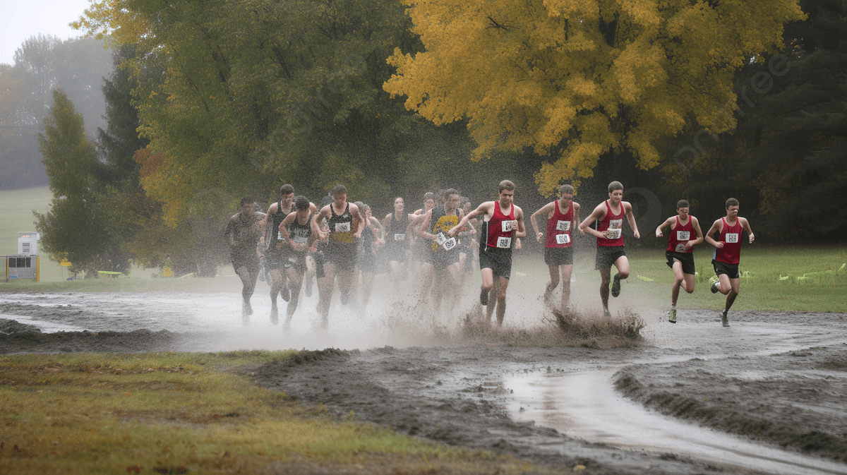 1200x673 Competitors Running In A Race Midst A