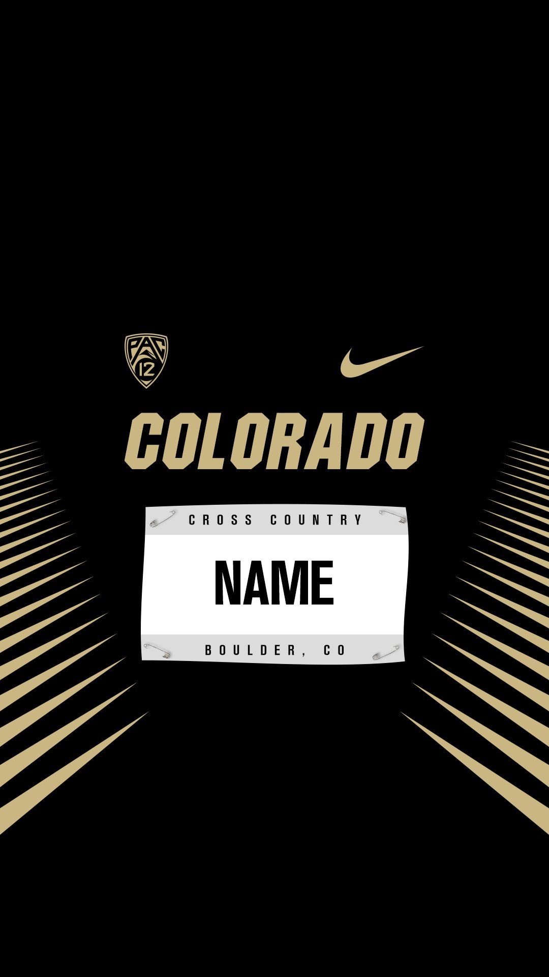 1080x1920 Colorado Buffaloes Track & XC on X