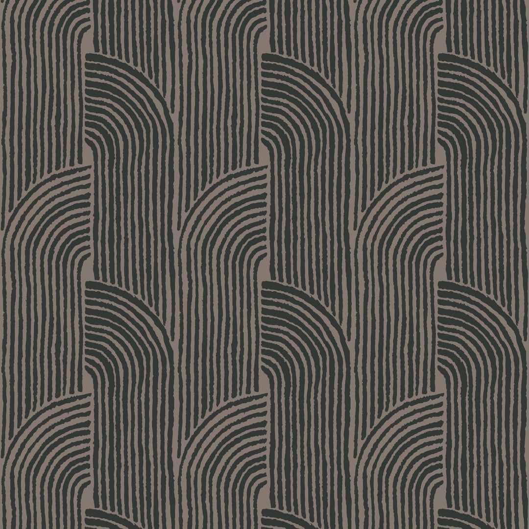 1080x1080 Woven Arcs Brown Wallpaper