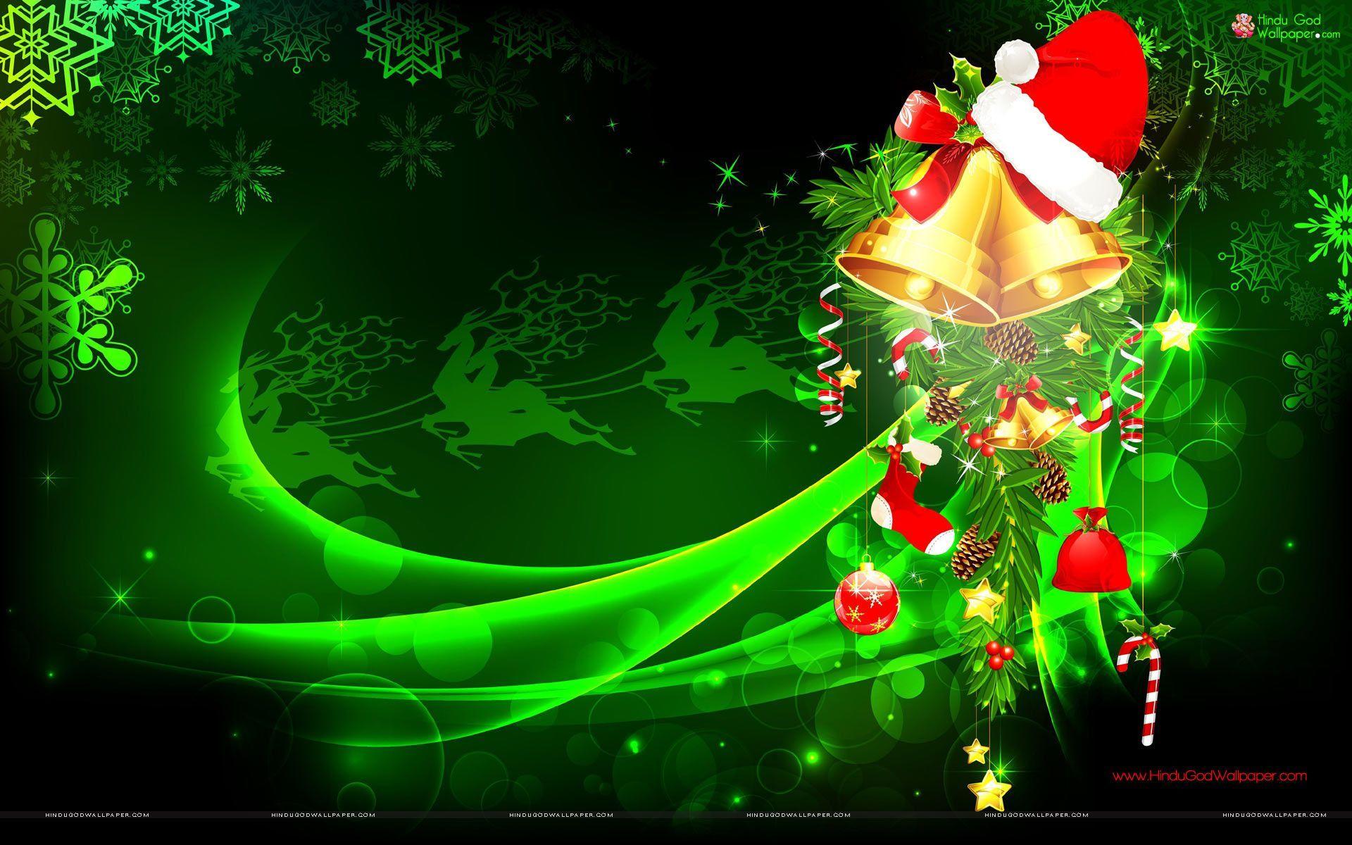 green christmas wall decor