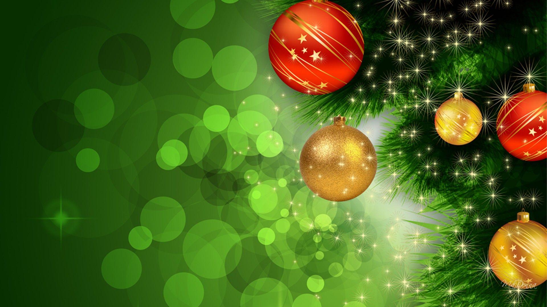 Holiday-themed Christmas background green for festive videos