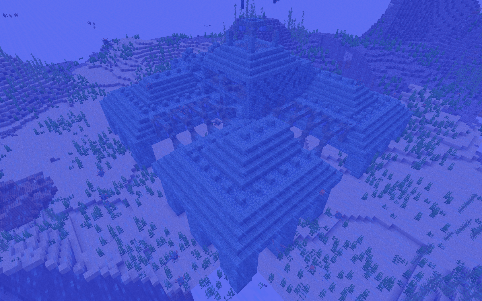 1680x1050 Minecraft Guardian Wallpaper