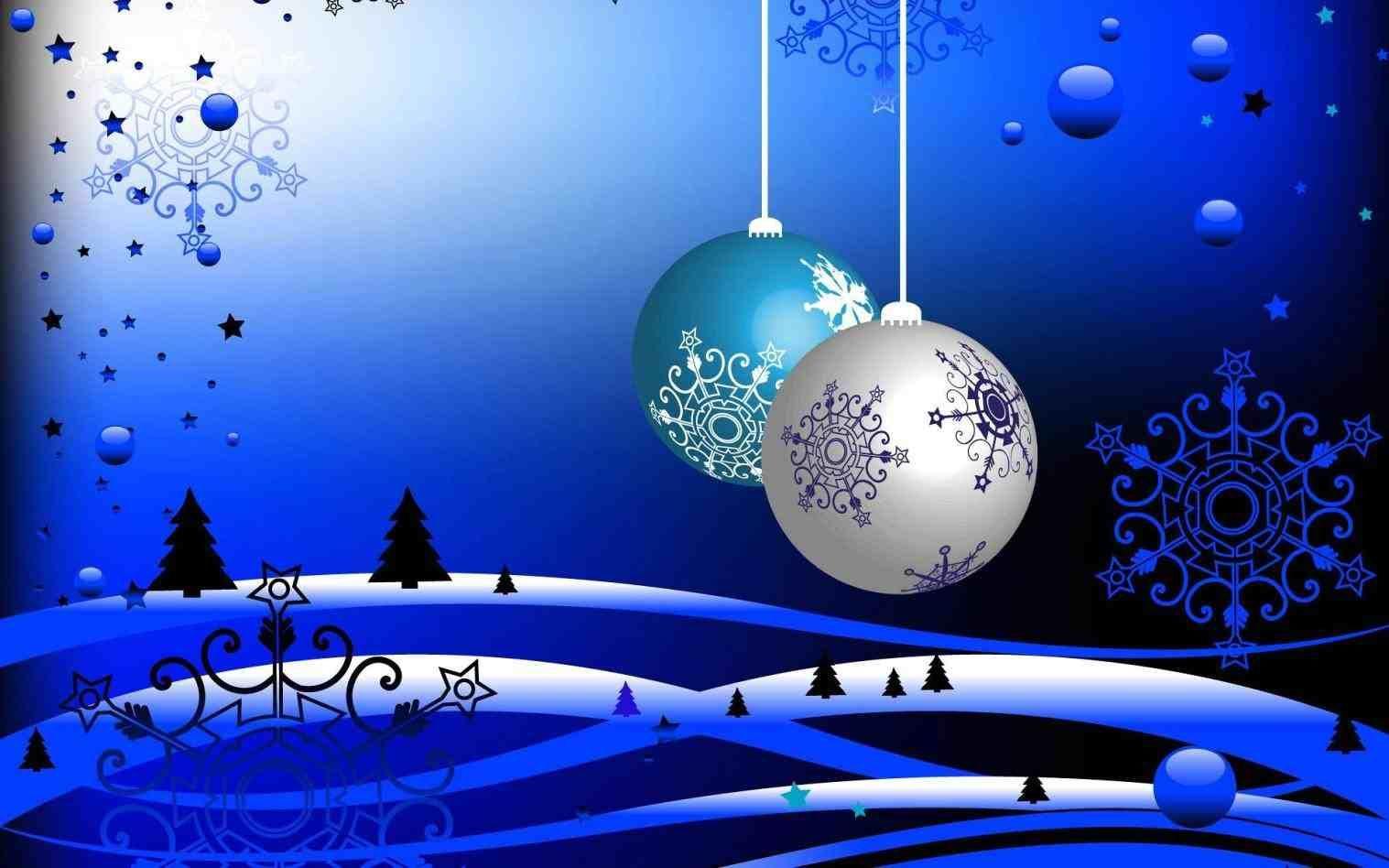 Blue Christmas Wallpaper 70 images