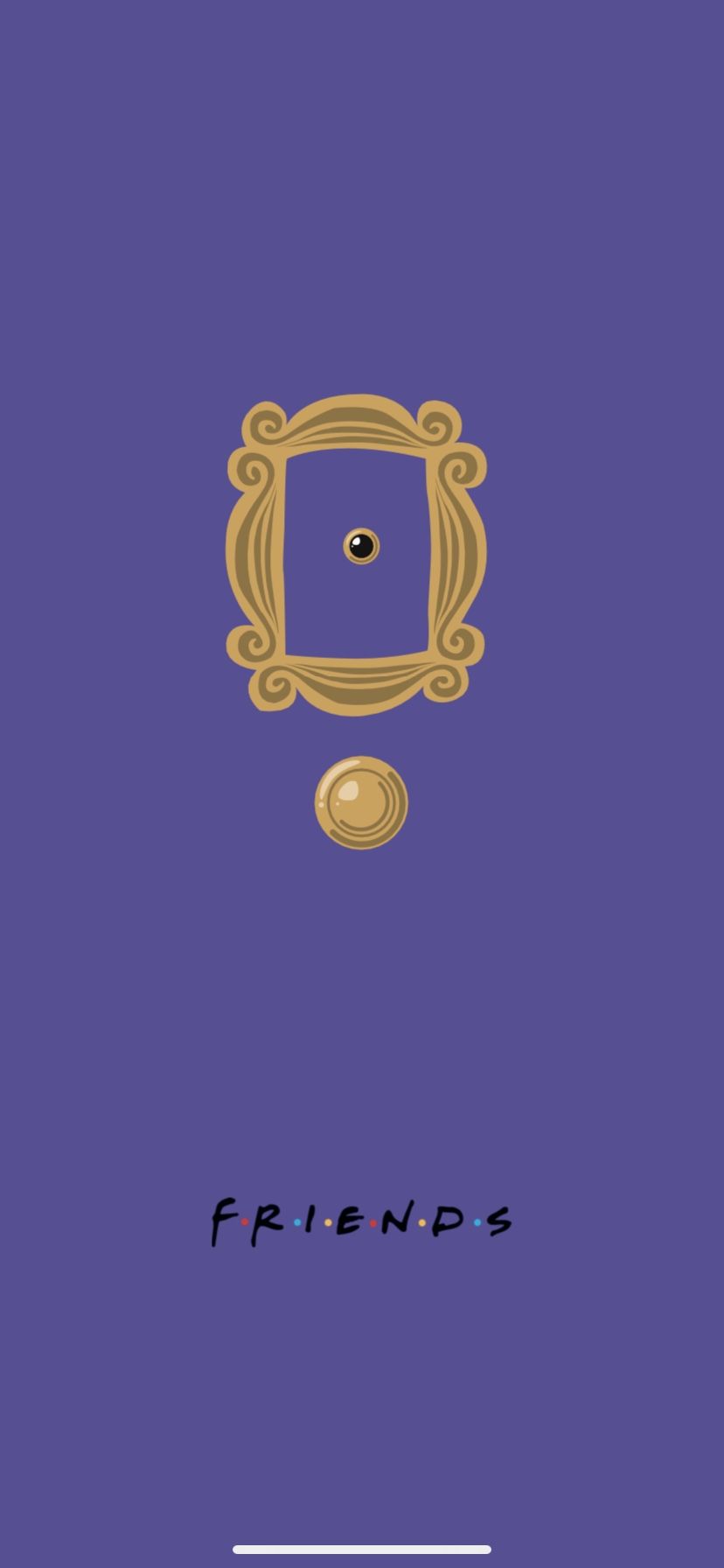 828x1792 Friends door wallpaper
