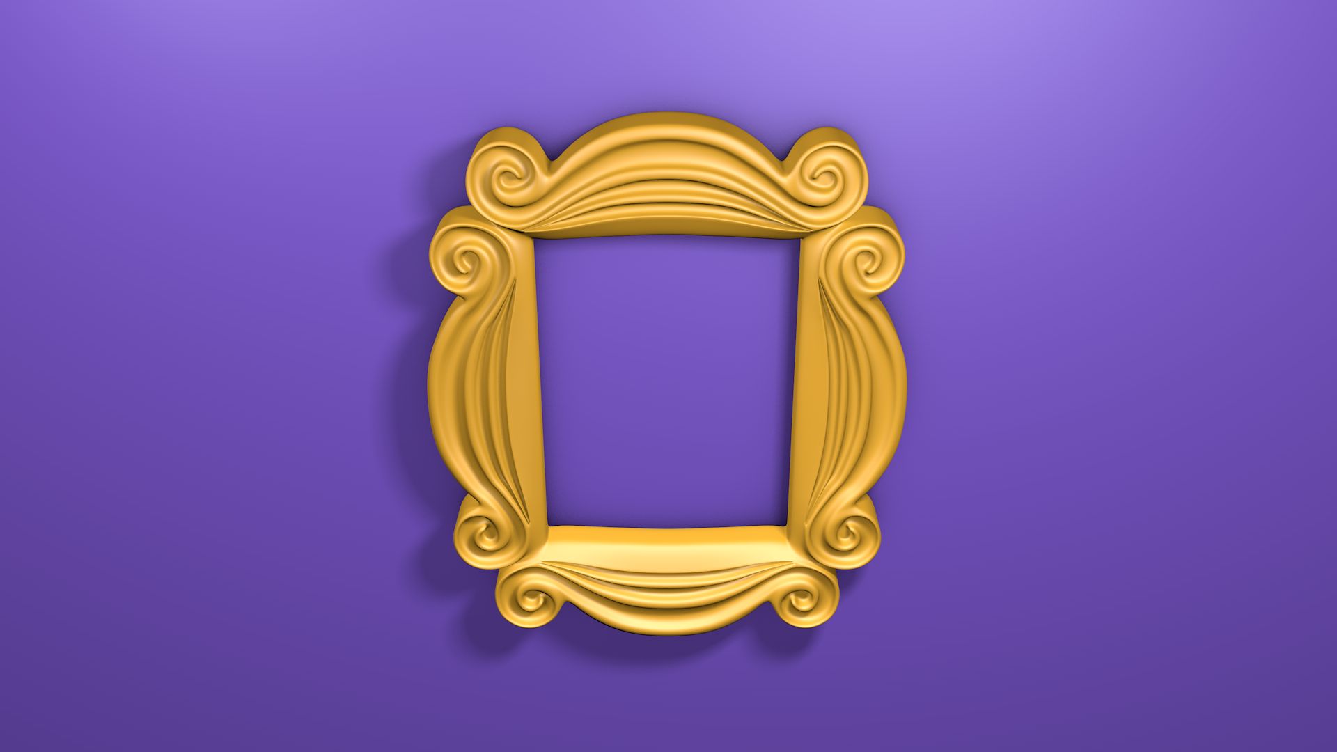 1920x1080 Friends Peephole Frame 3D Model $25