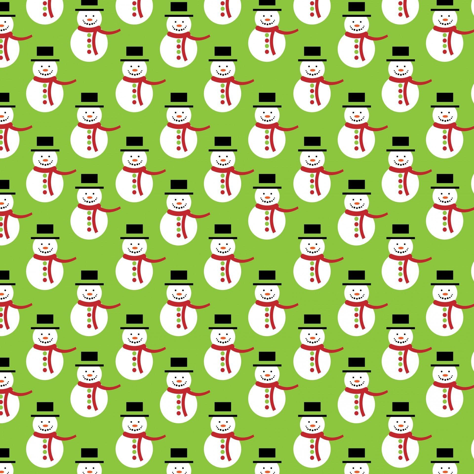 1920x1920 Cute Snowman Wallpaper background picture