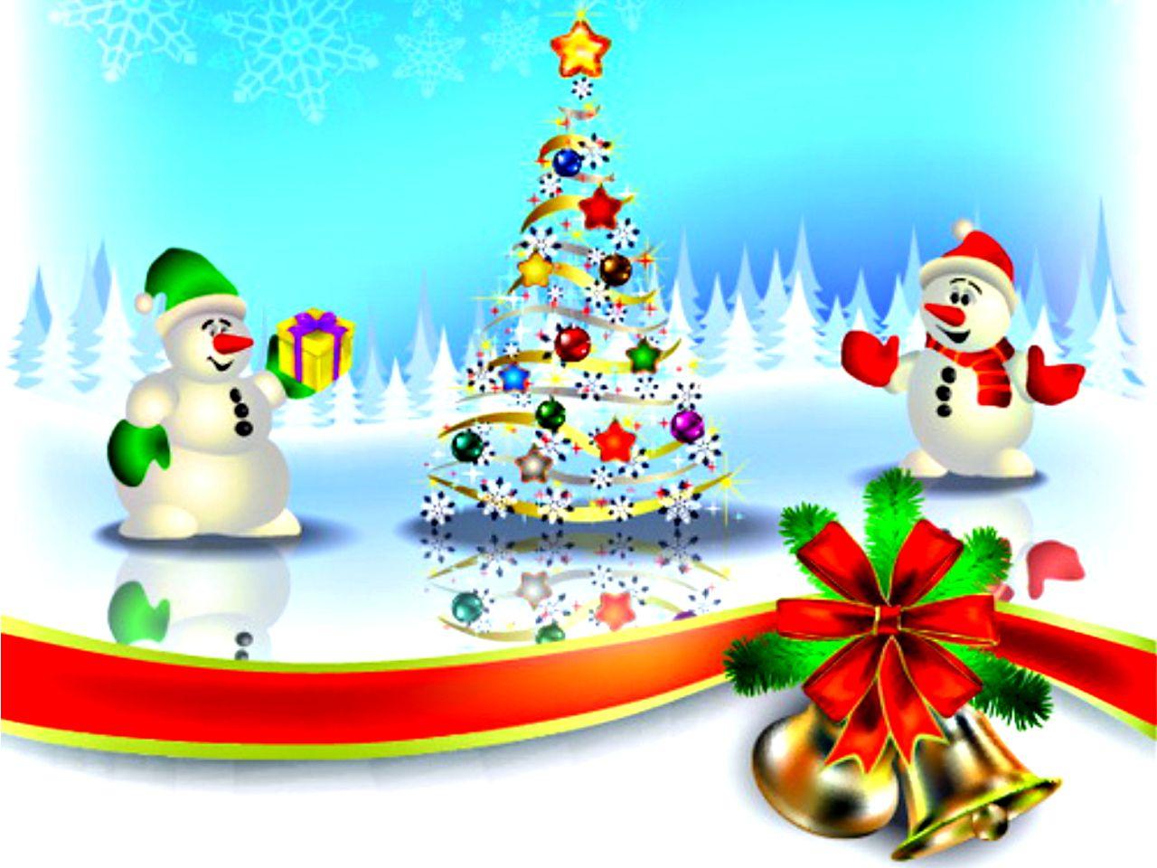 1280x960 Tải xuống Merry Christmas - Snowman Wallpaper Wallpaper HD