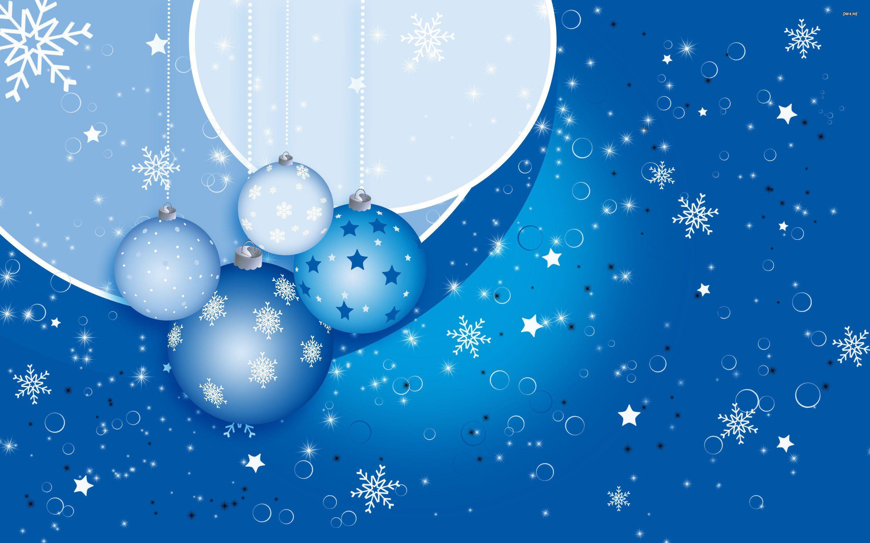 2880x1800 Blue Christmas Wallpaper Image Blue