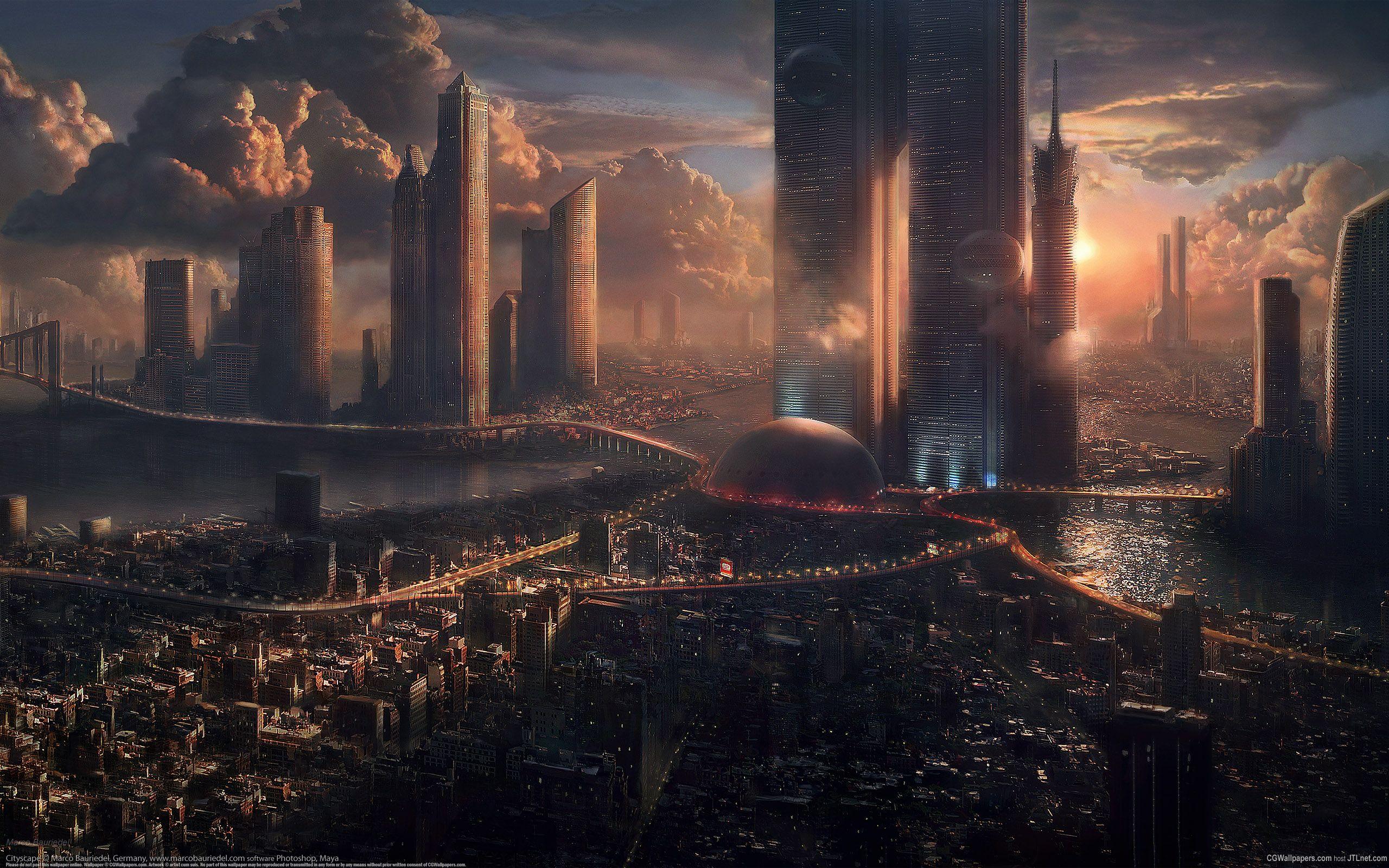 2560x1600 Dumping some futuristic landscape wallpaper