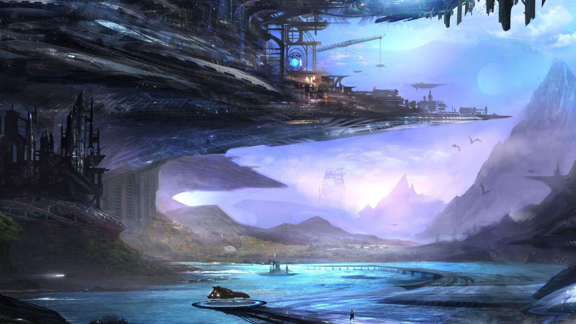 1920x1080 Futuristic City Wallpaper