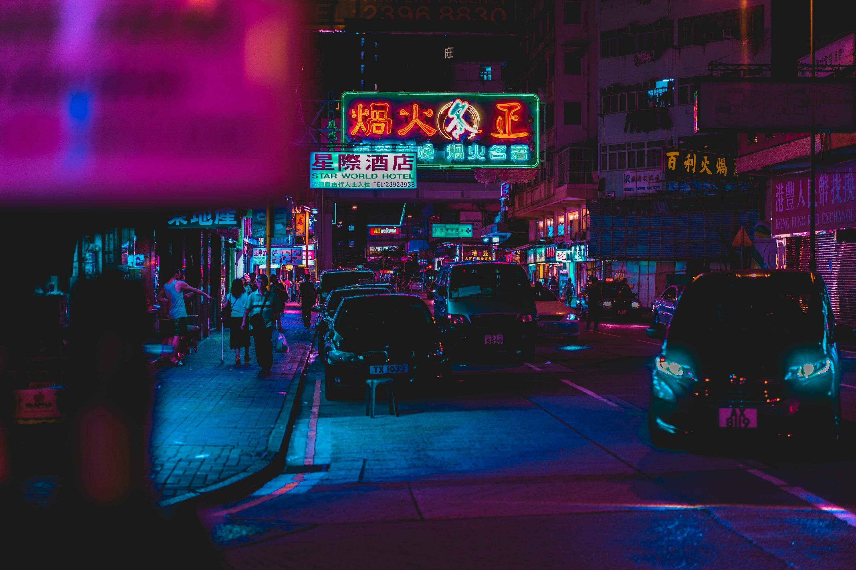3000x2000 Dark Neon Picture. Download Free