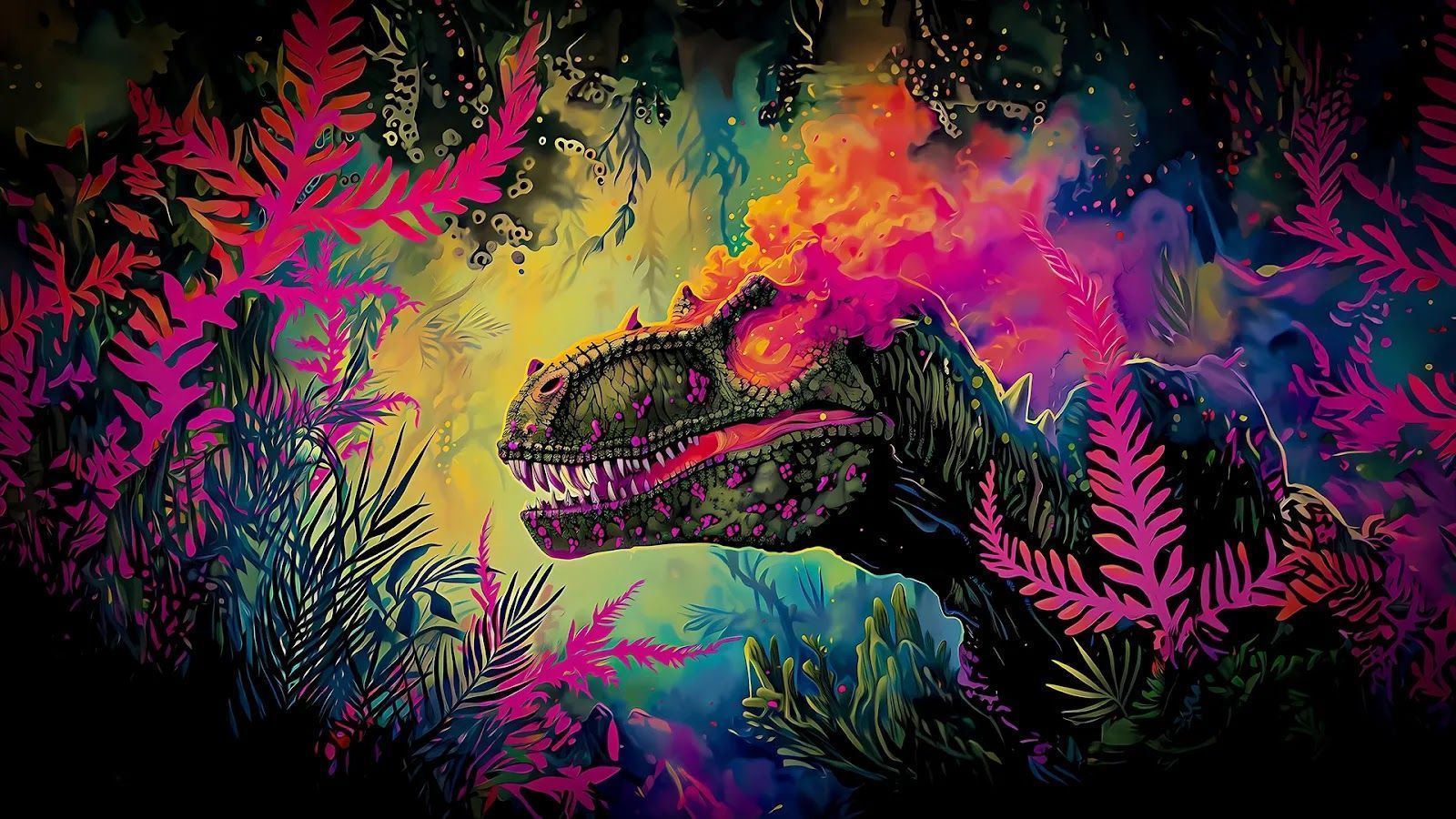 1600x900 Jurassic Neon Power