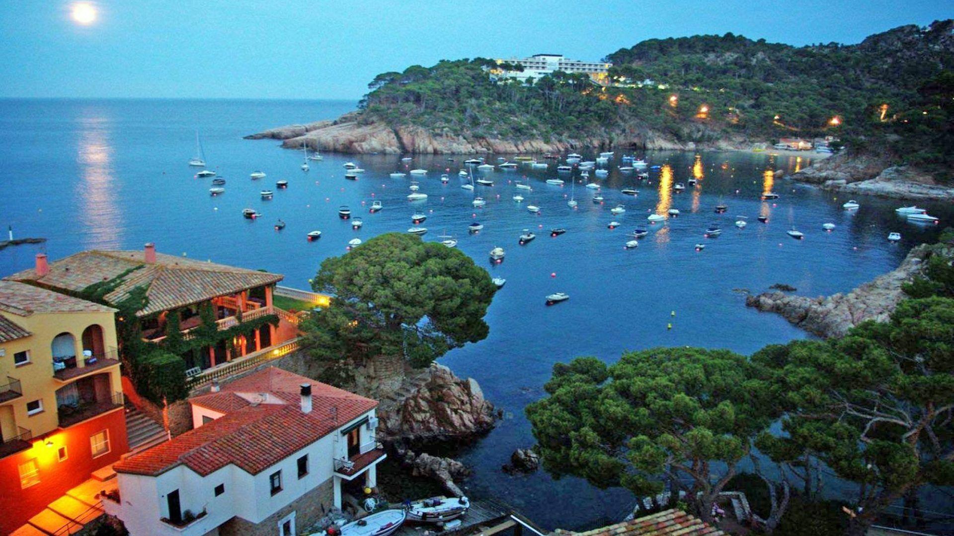 1920x1080 Hotel Aiguablava Begur Spain Costa Brava HD Wallpaper