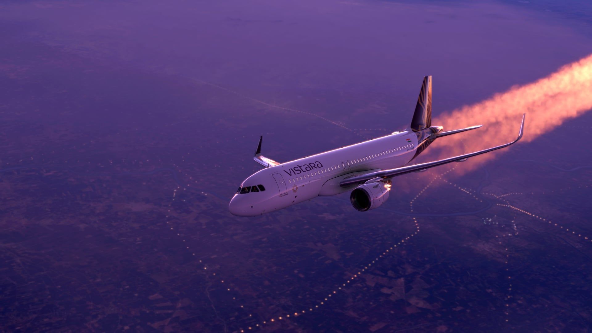 1920x1080 Flying during the golden hour