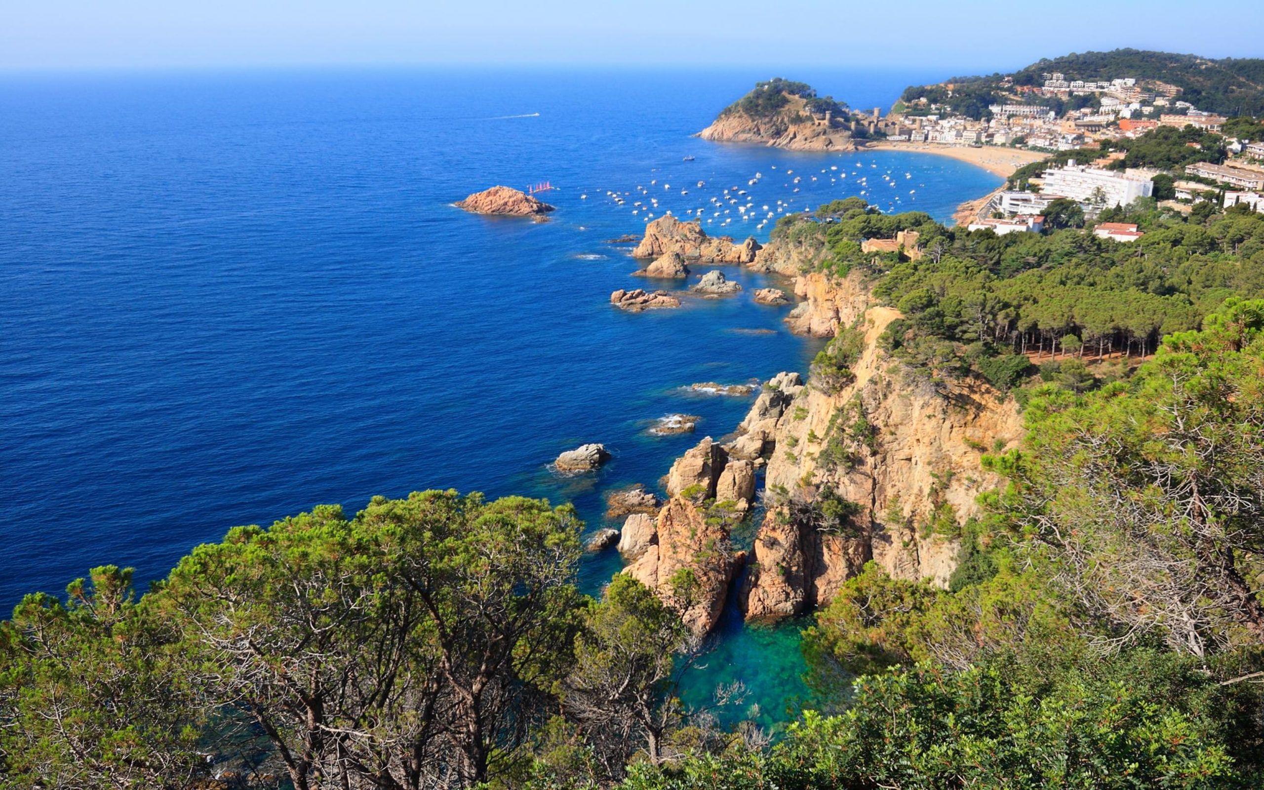 2560x1600 HD wallpaper: Spain Costa Brava Tossa De Mar HD Wallpaper
