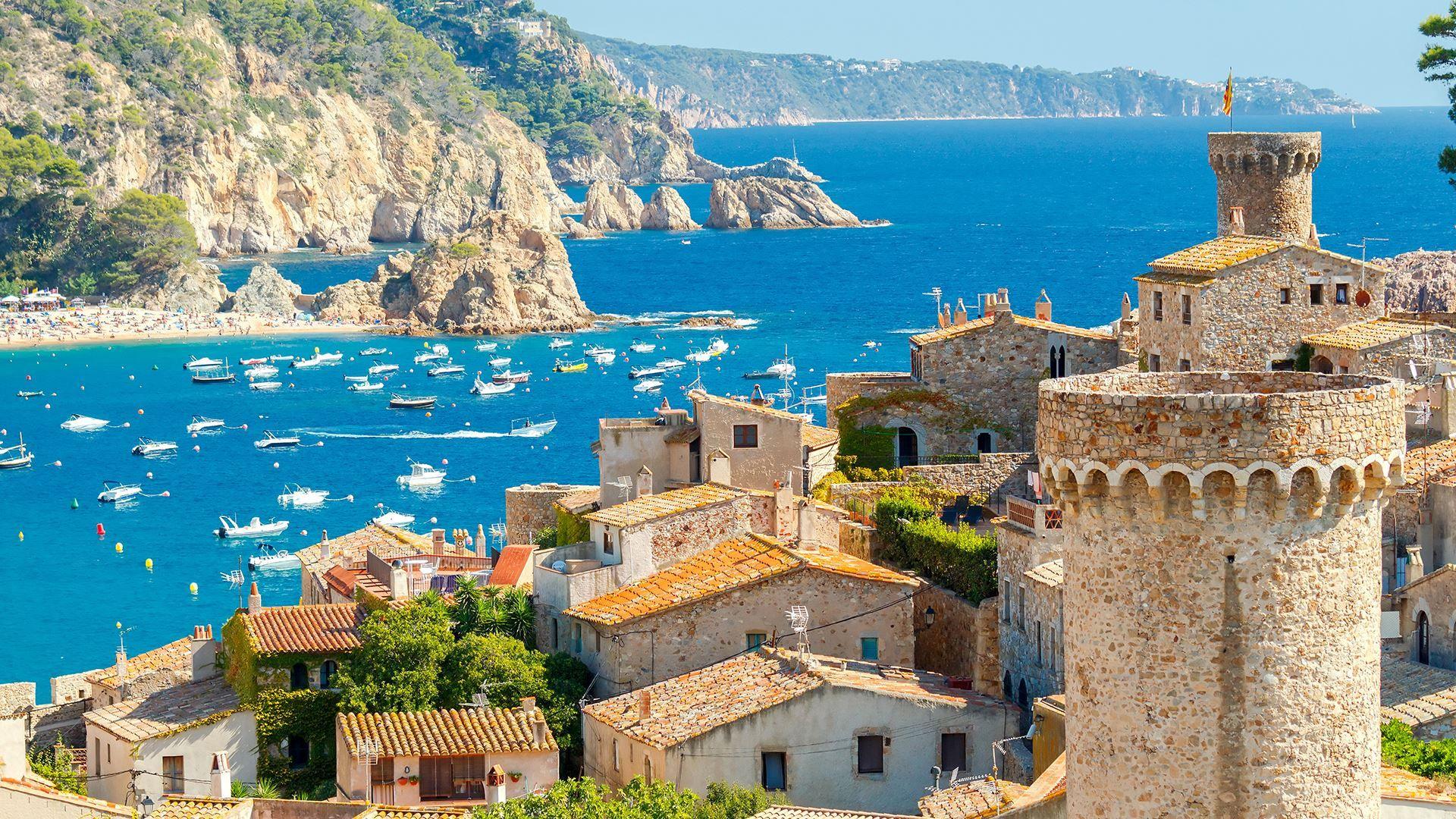 1920x1080 Fortress of San Juan, Costa Brava. Spain wallpaper
