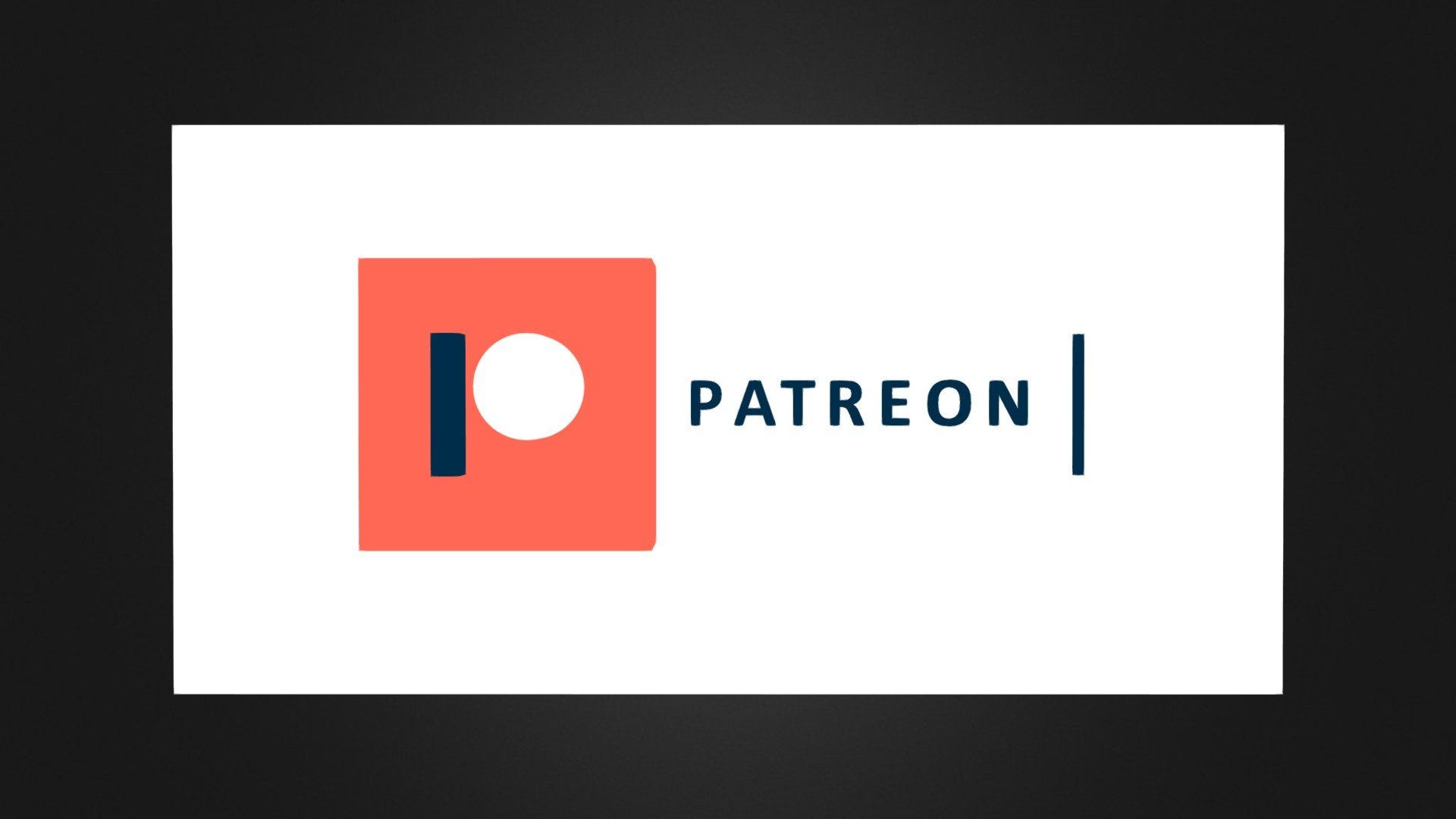 1920x1080 Patreon Logo Free 3D model