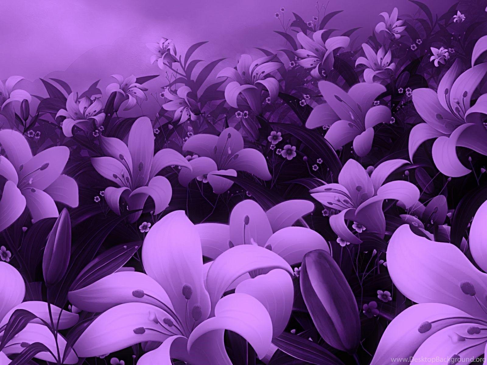 1600x1200 Purple Flowers Background Wallpaper 40854 Desktop Background