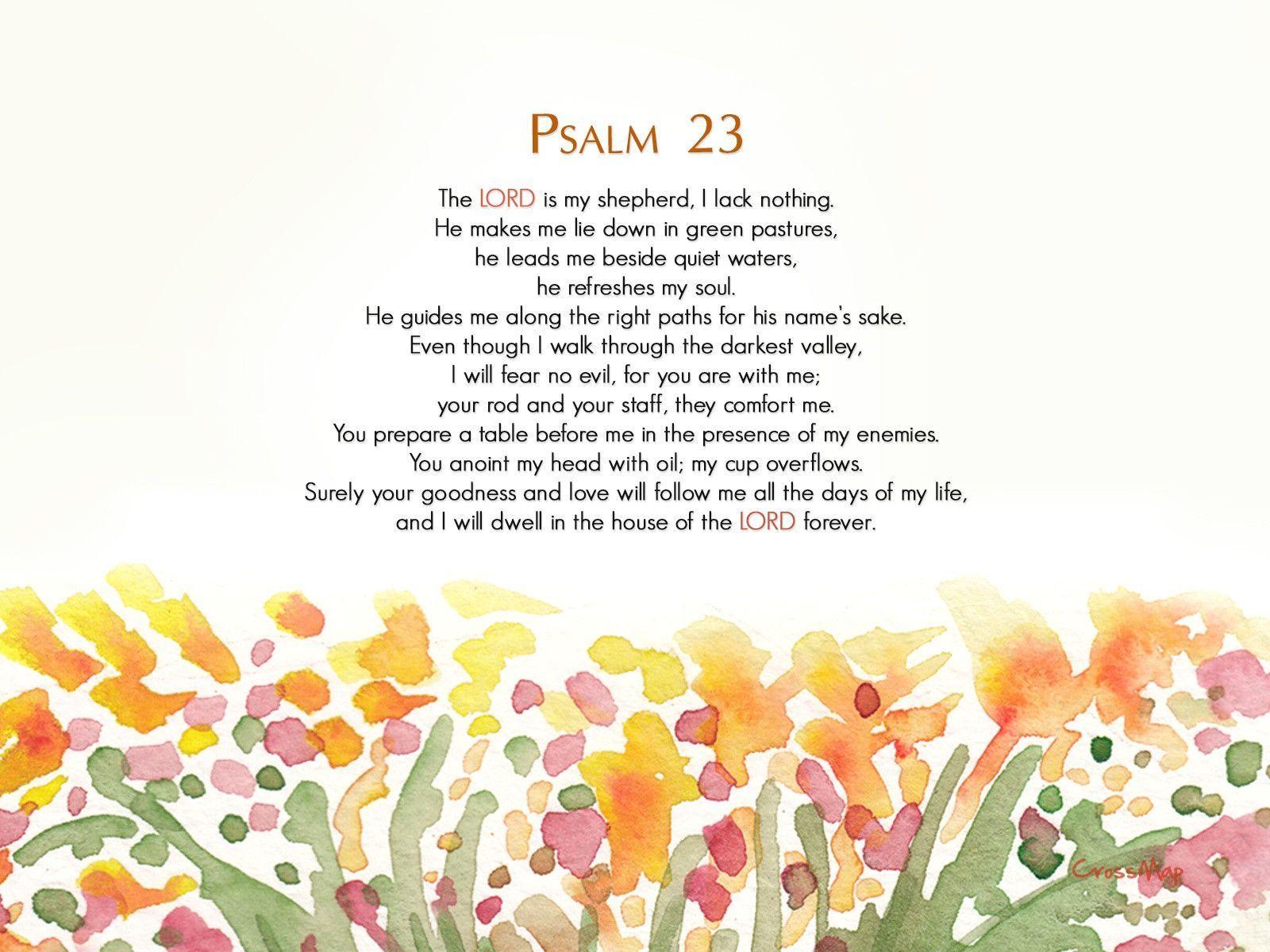 50 Psalm 23 Wallpaper  WallpaperSafari
