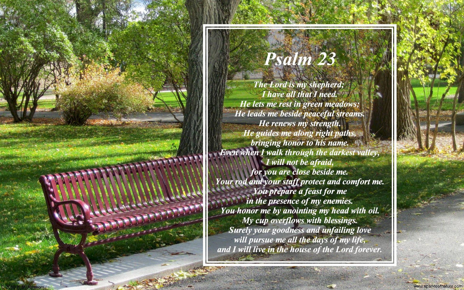 Psalm 23 Memory Verse Wallpaper