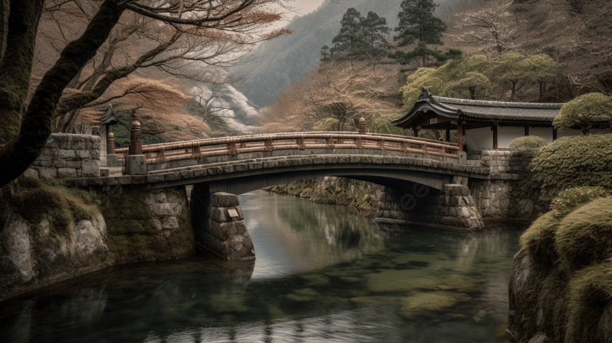 1200x673 Wooden Bridge Background, Front Bridge