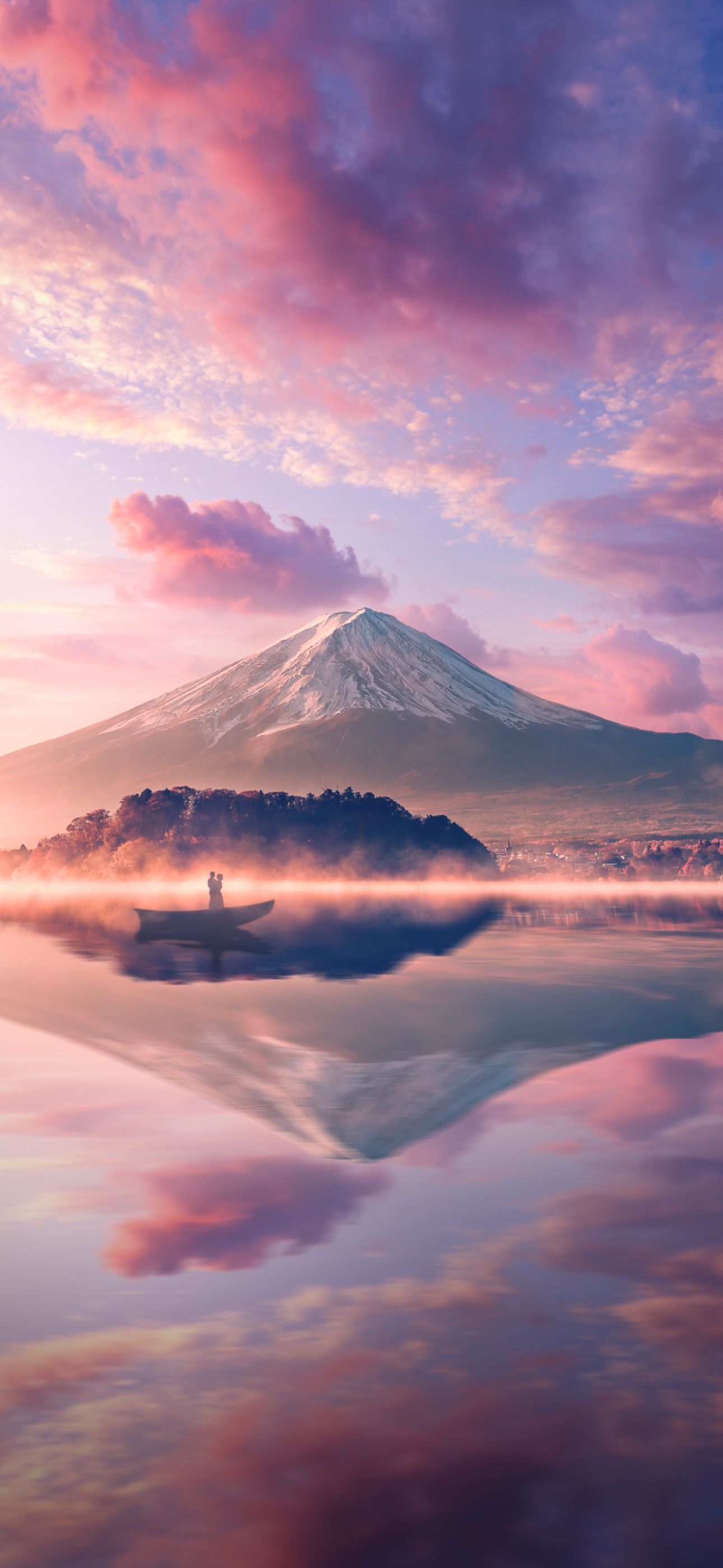 1290x2796 Mount Fuji Wallpaper 4K, Volcano, Japan