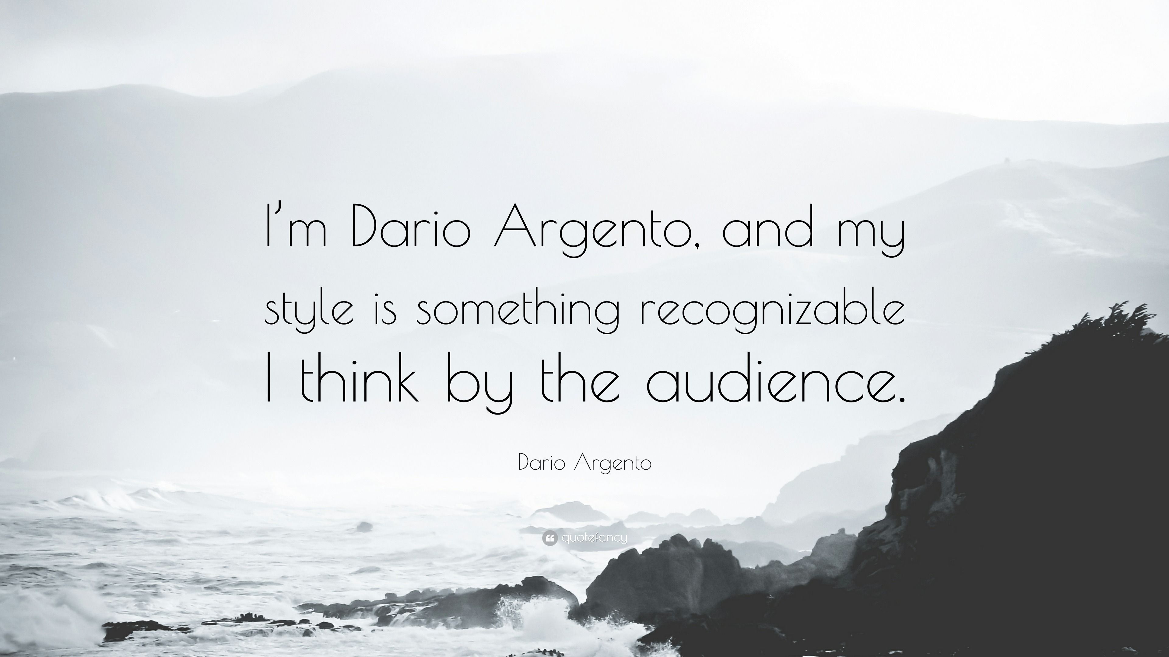 3840x2160 Dario Argento Quote: “I'm Dario Argento