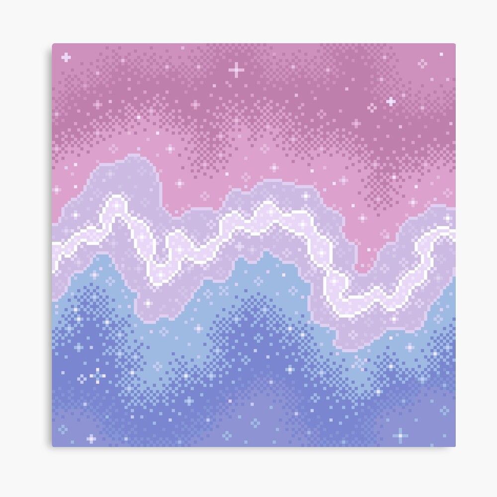 1000x1000 Bigender Pride Flag Galaxy Poster