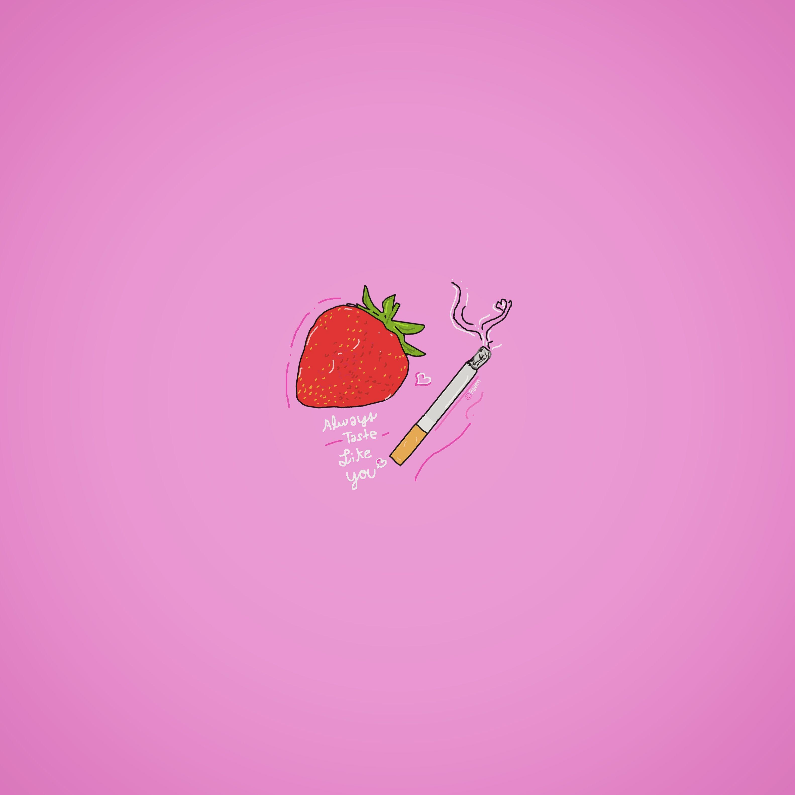 Cute strawberry milk HD phone wallpaper  Peakpx