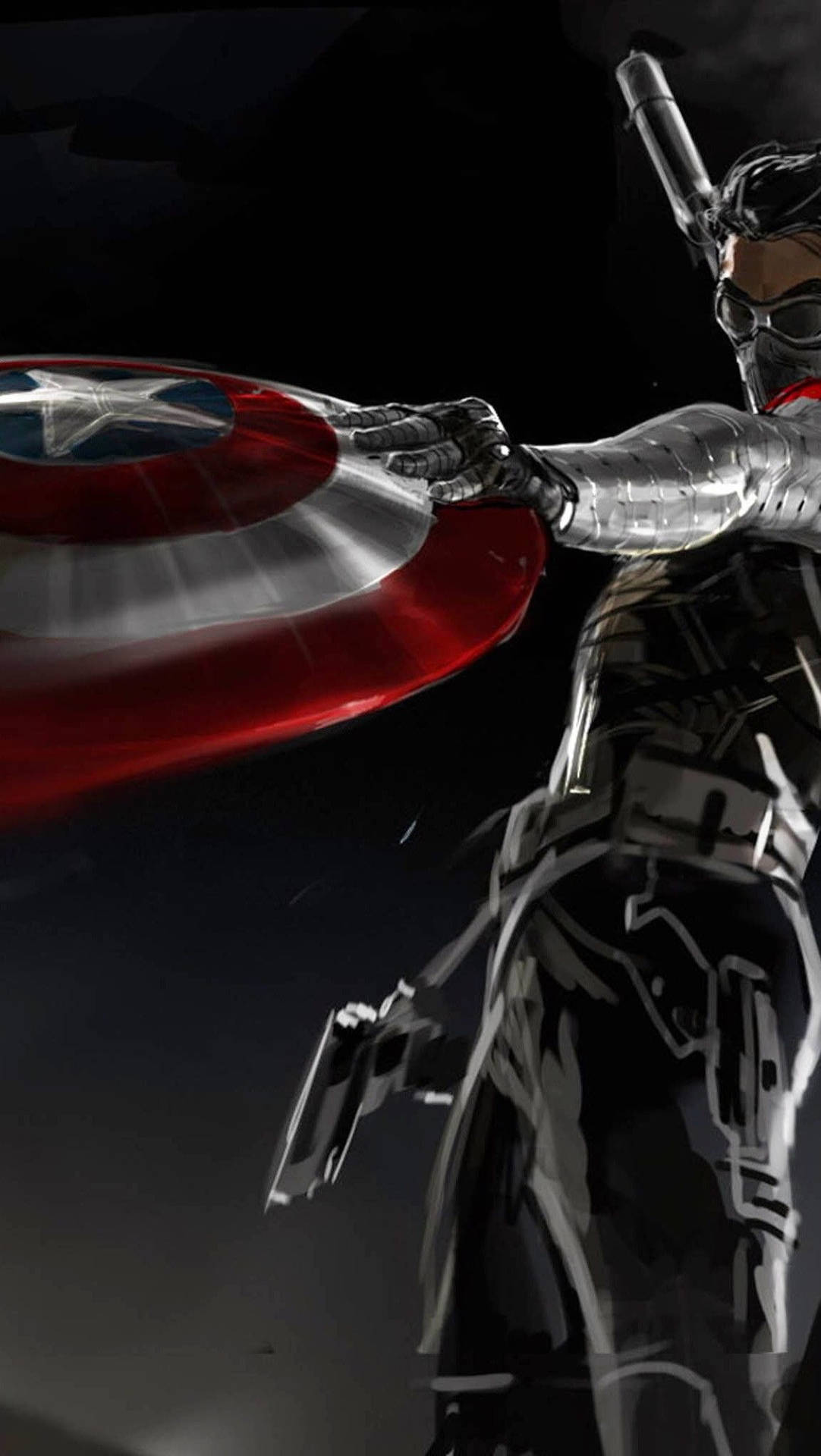 1082x1920 The Winter Soldier, Bucky Barnes