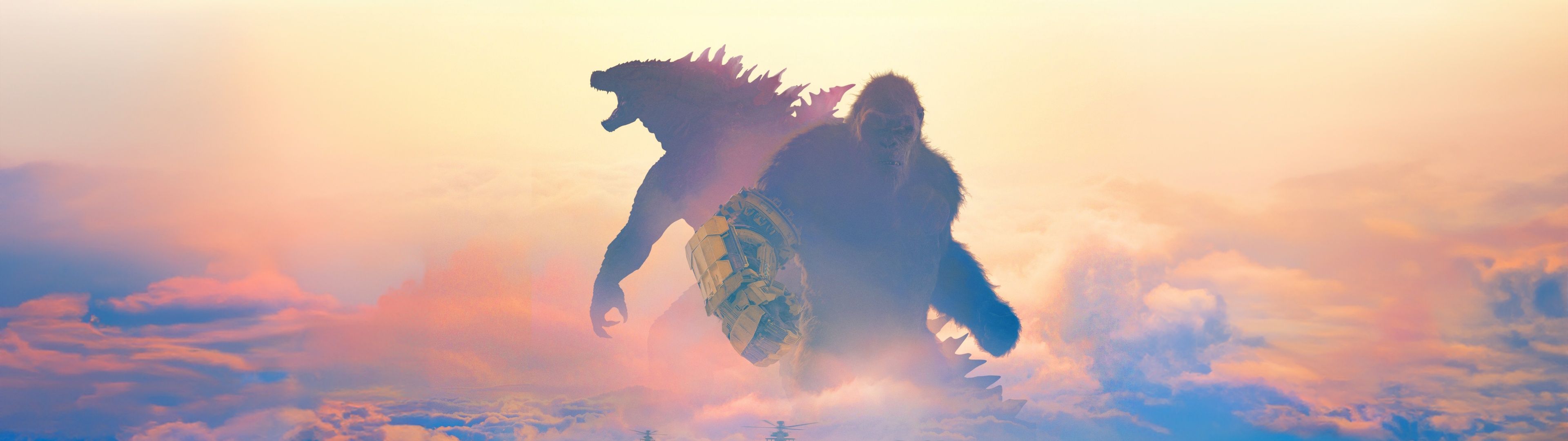 3840x1080 Godzilla x Kong: The New Empire Wallpaper 4K, 8K, 2024 Movies, 5K