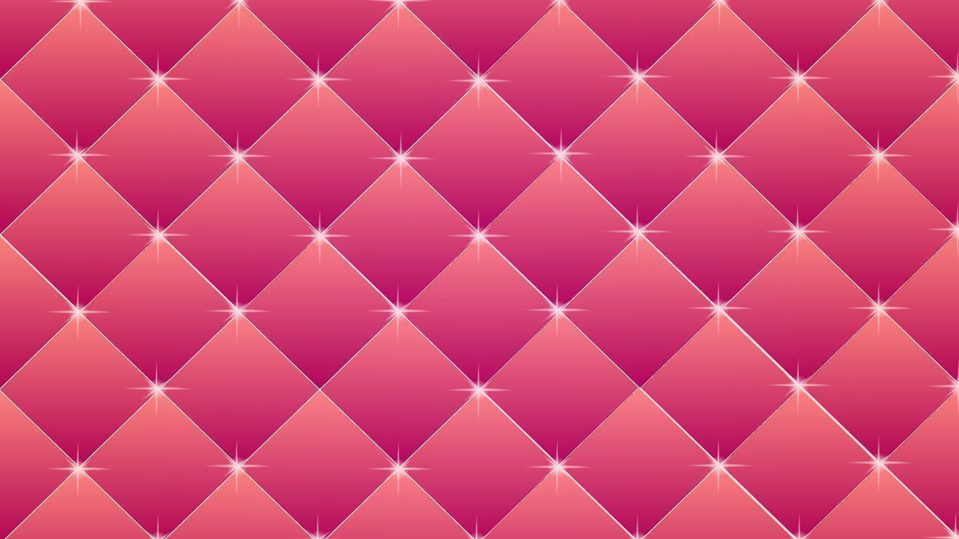 1366x768 Download wallpaper 1366x768 squares, rhombuses, pink, glitter tablet, laptop HD background