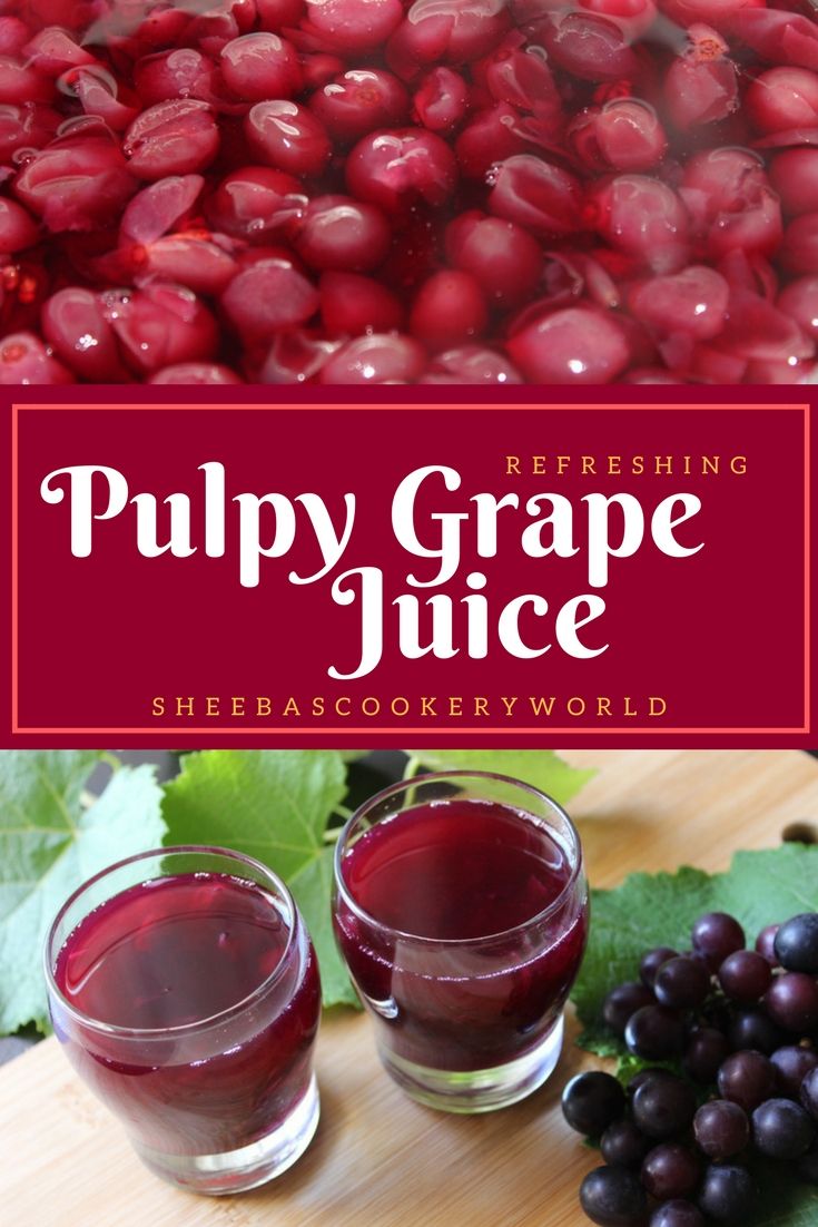 735x1102 Black Grape Juice. Summer Drink Recipe