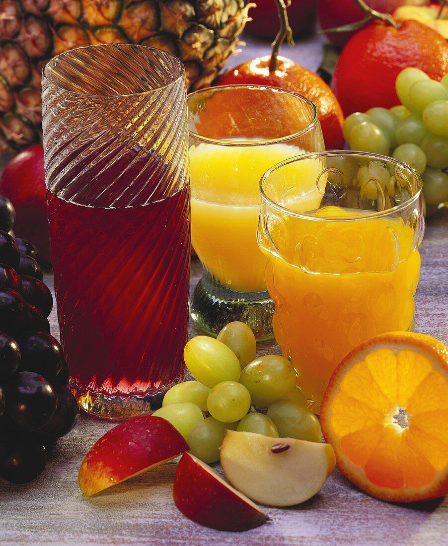 902x1100 Grape juice, orange juice, pineapple