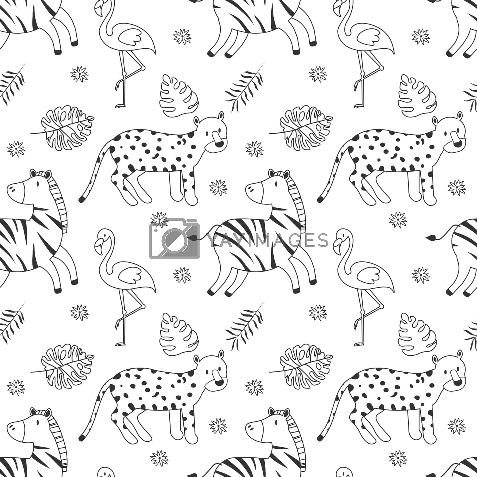1600x1600 Simple vector pattern with African