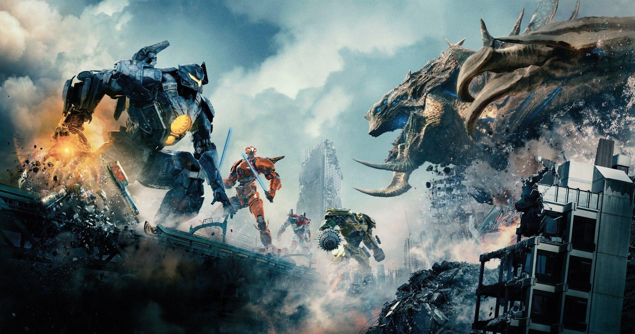 2050x1080 Download 2050x1080 Pacific Rim Uprising, Destruction, Robots