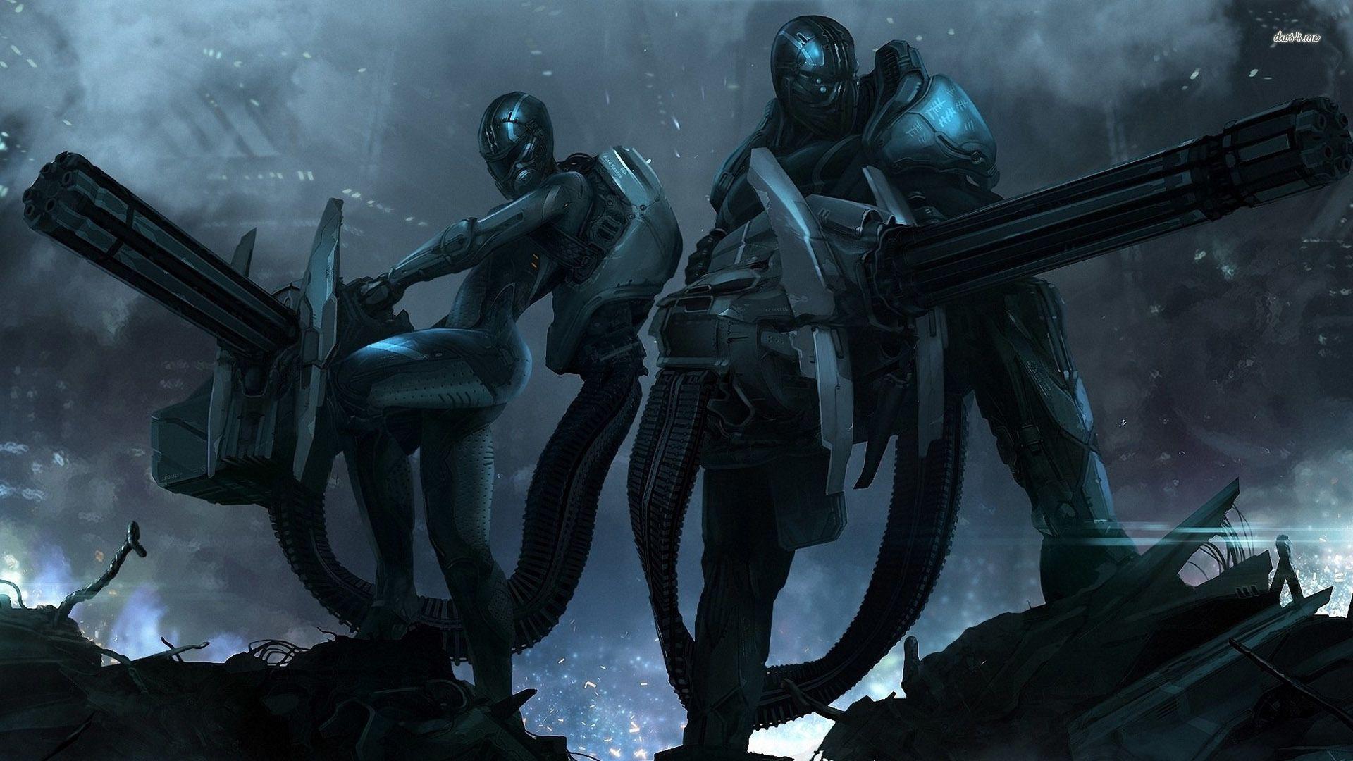 1920x1080 Warrior robots wallpaper wallpaper