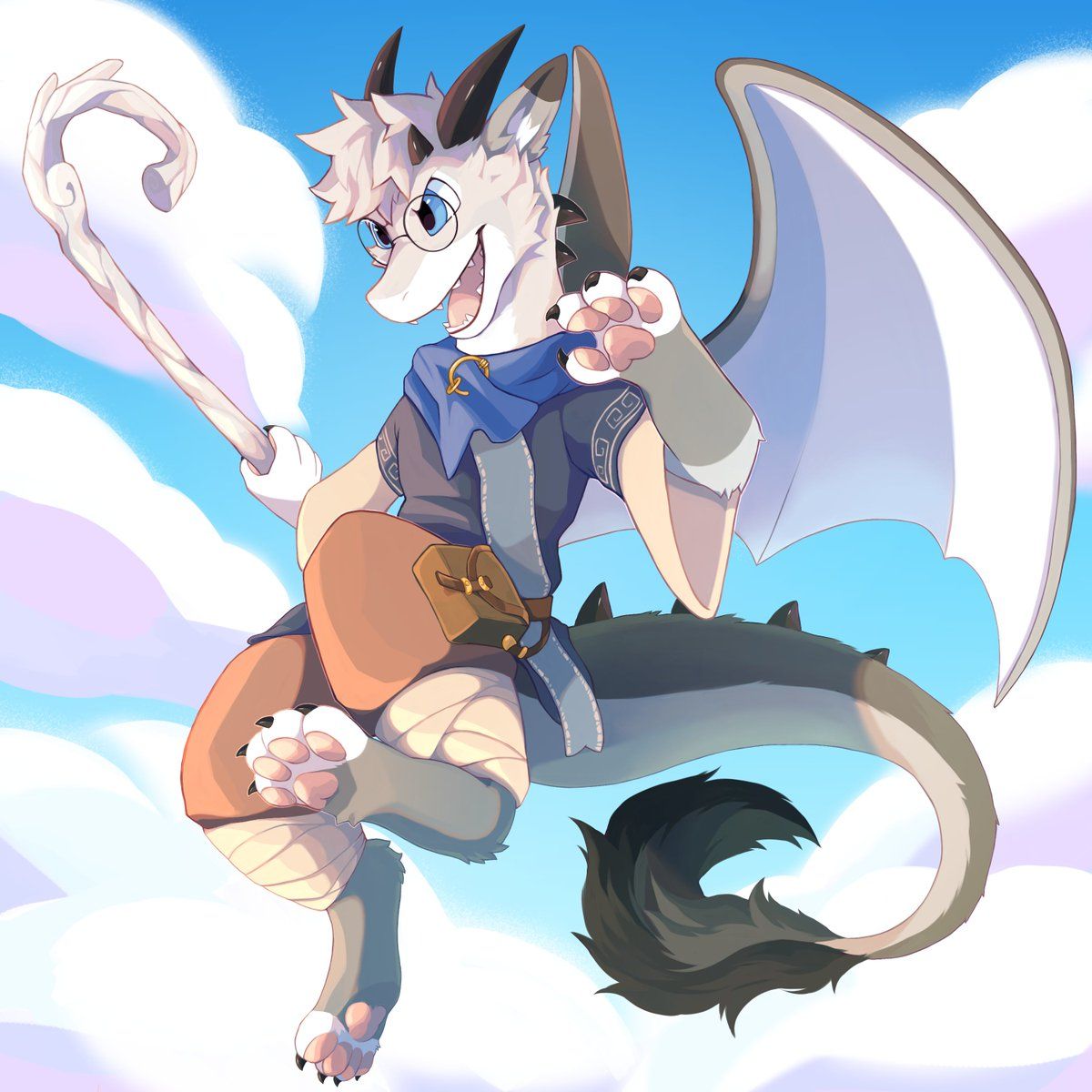 1200x1200 Fantastic Dragon Kitty Artwork